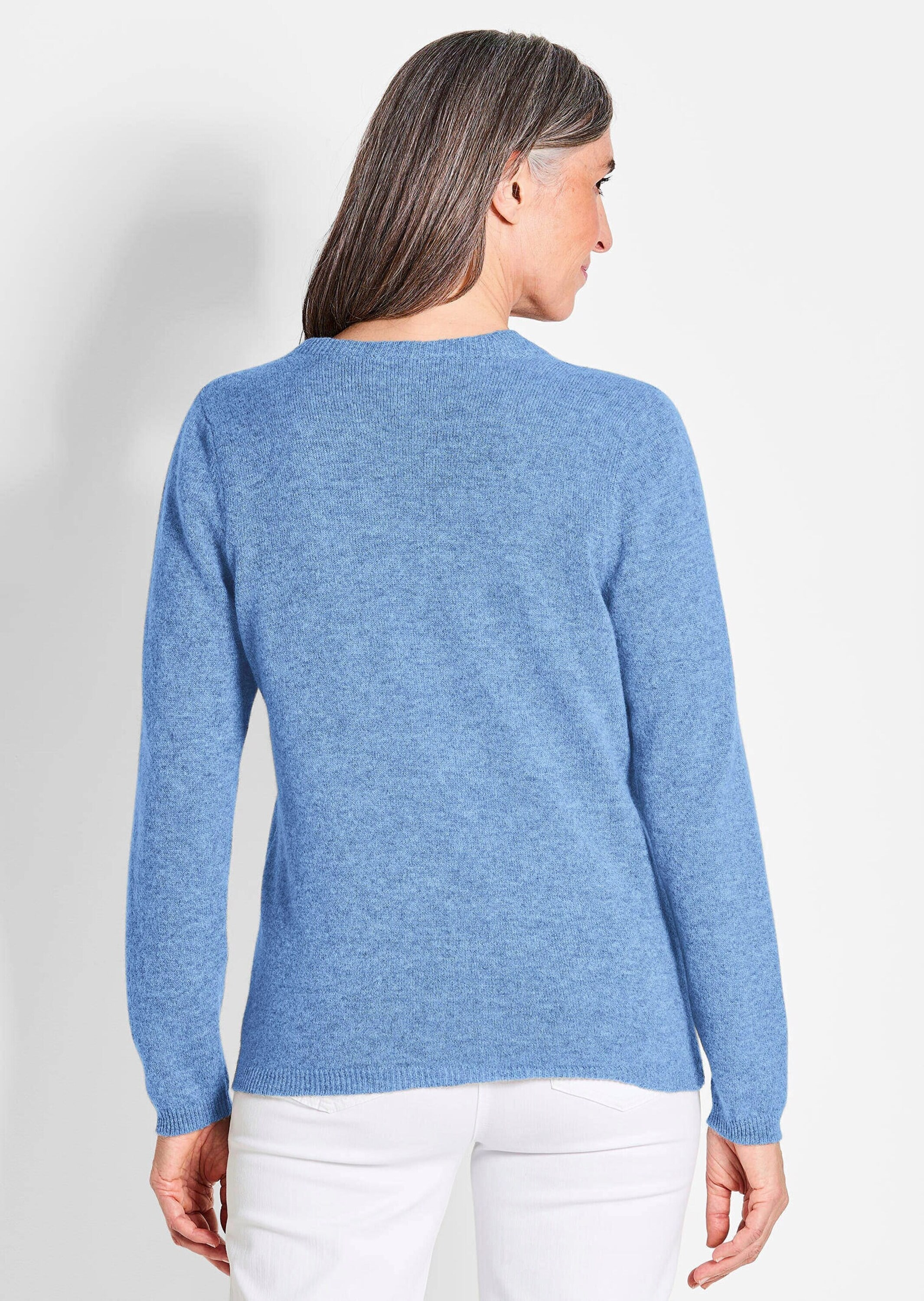 GOLDNER Strickjacke »Kaschmirstrickjacke mit Rundhalsausschnitt Kaschmirstrickjacke mit Rundhalsausschnitt«