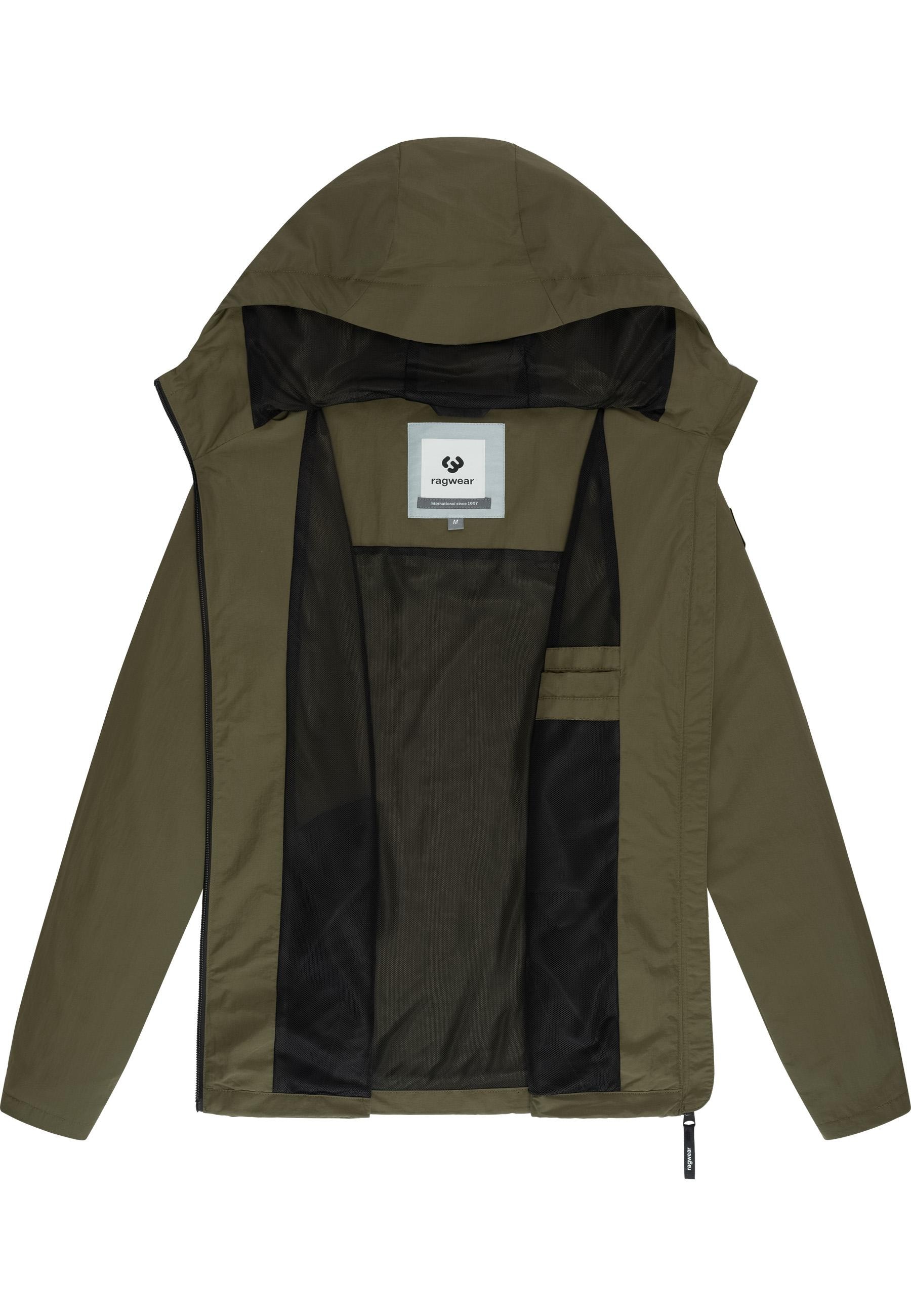 Ragwear Outdoorjacke »Lewie«, mit Kapuze, Übergangsjacke mit wasserdichtem Reißverschluss