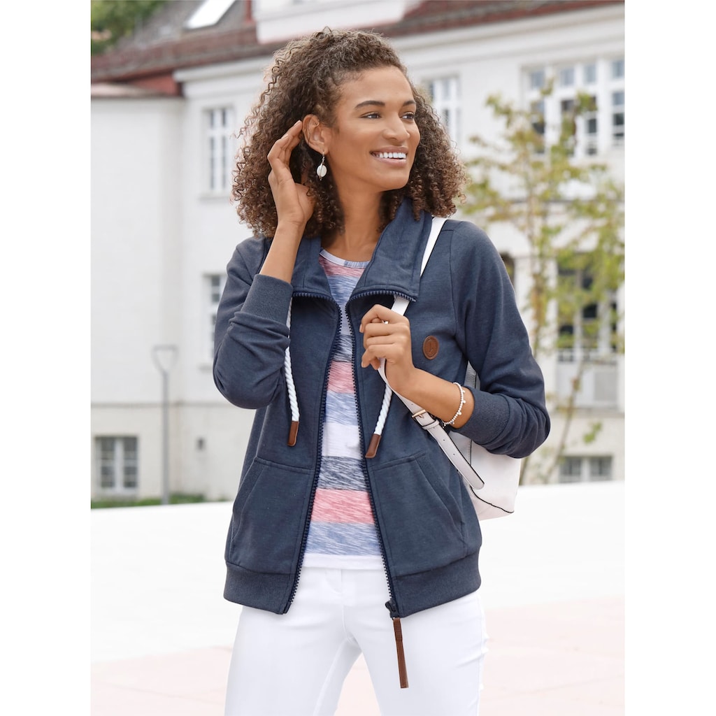 Casual Looks Shirtjacke »Sweatjacke«, (1 tlg.)