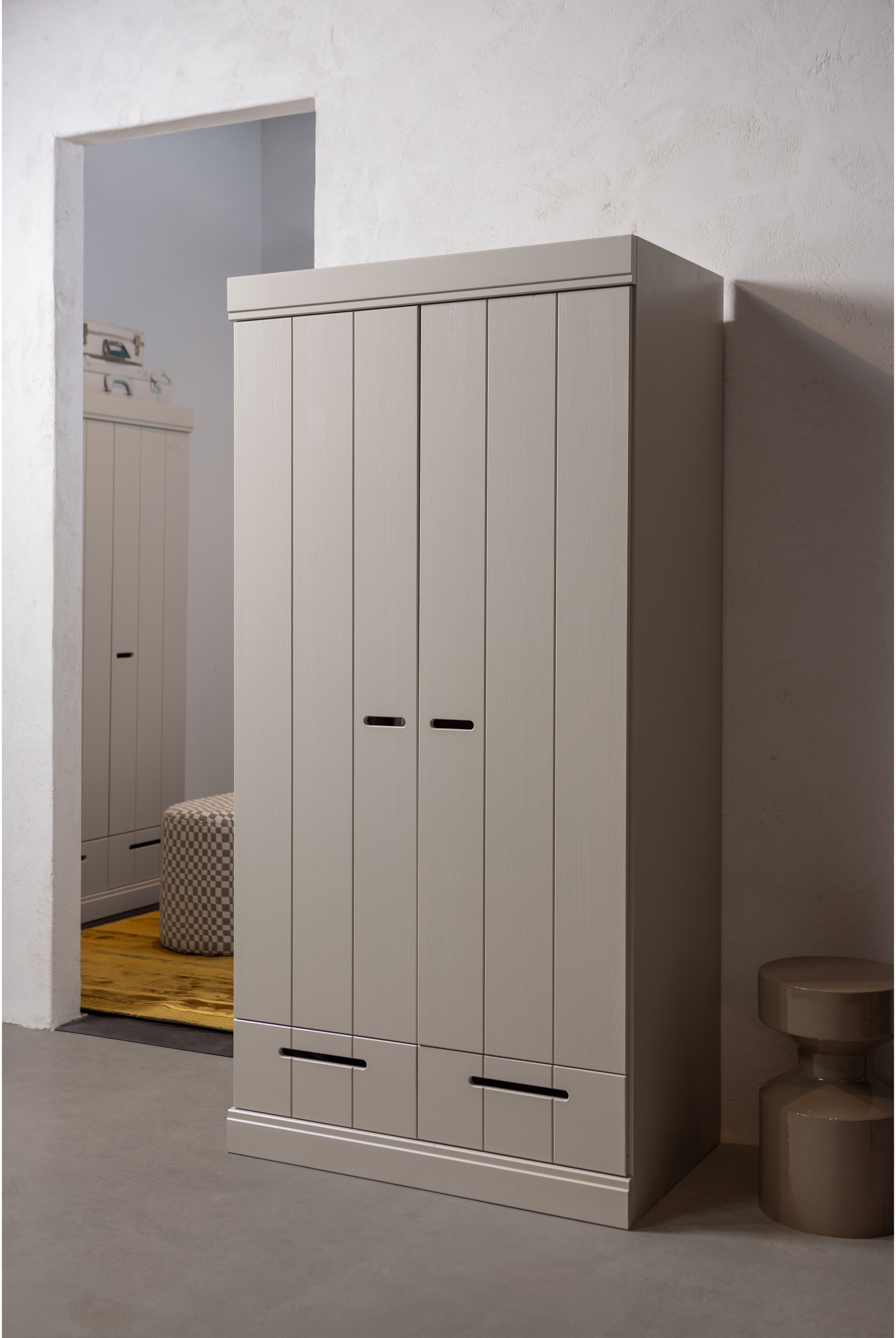 WOOOD Kleiderschrank "Connect Garderobenschrank, Mehrzweckschrank mit Schub günstig online kaufen