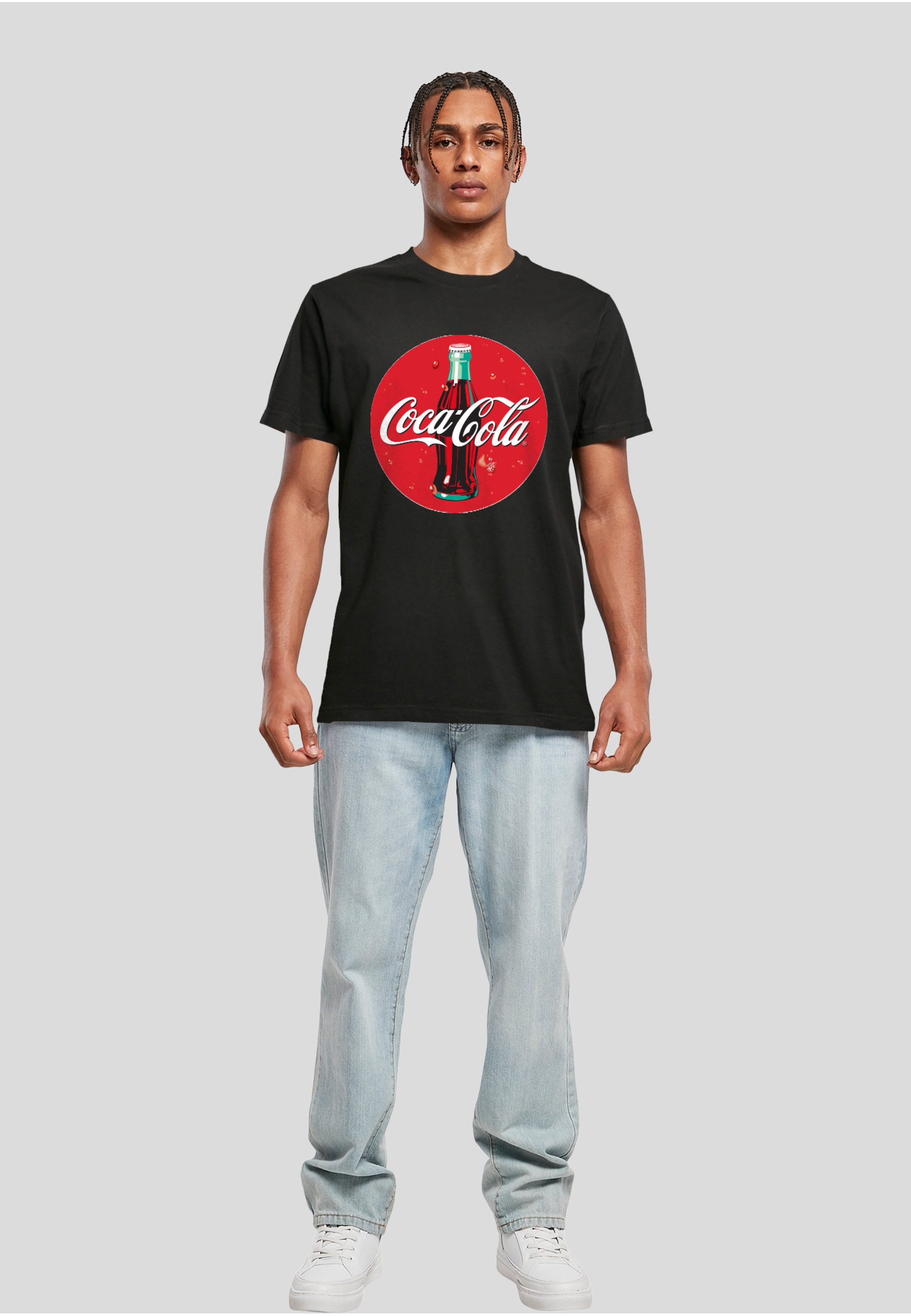 Merchcode T-Shirt »Merchcode Herren Coca Cola Bottle Logo Tee« 1 Stk.