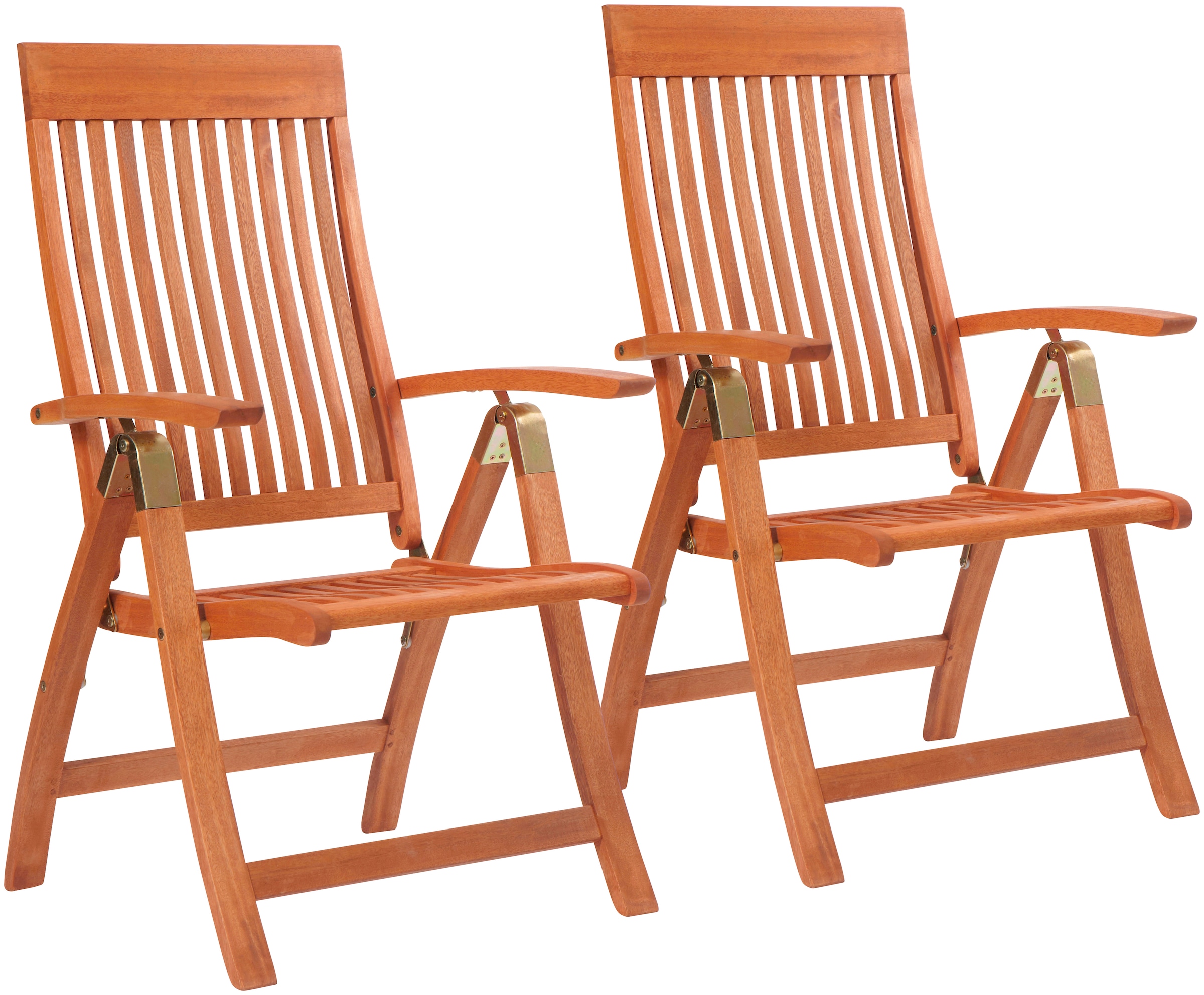 MERXX Gartenstuhl "Bordeaux, Eukalyptusholz" (Set) 2 Stk. klappbar, verstel günstig online kaufen