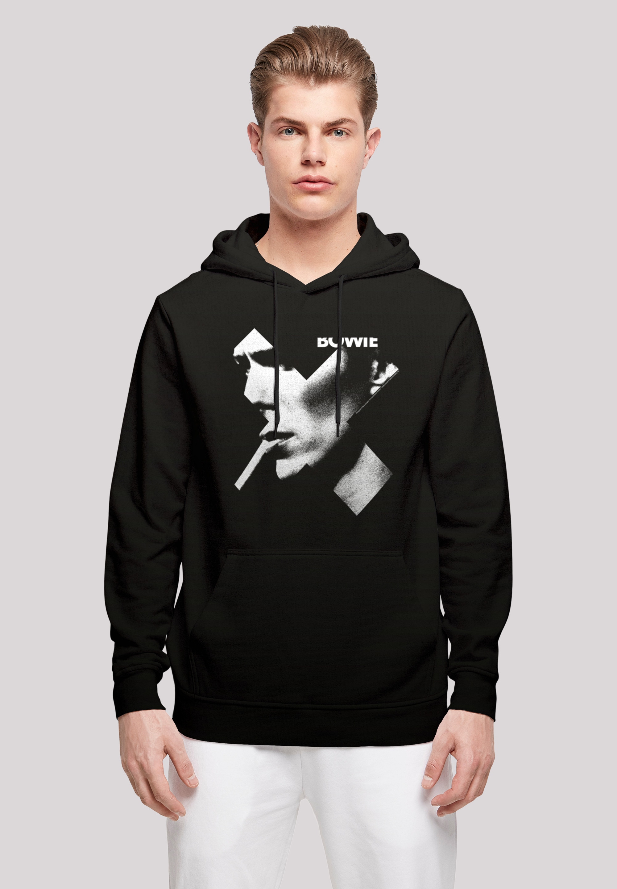 F4NT4STIC Kapuzenpullover "David Bowie Smoke Kreuz", Print günstig online kaufen