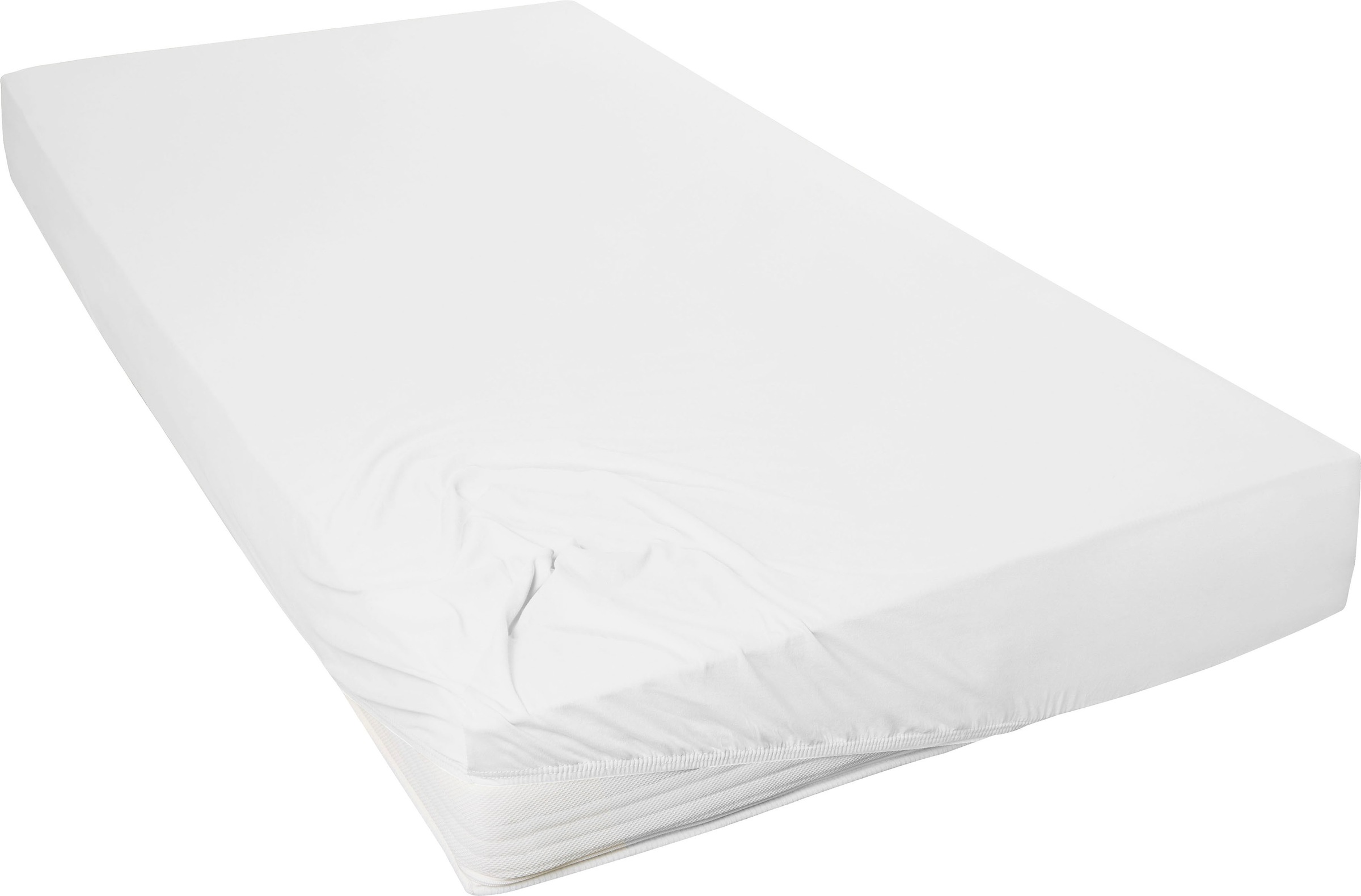 Primera Spannbettlaken "Mako-Feinjersey Spannbetttuch" Geeignet für Standardmatratzen bis 22 cm, 100% Baumwolle