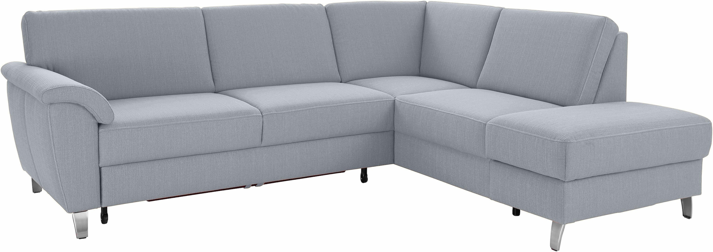 sit&more Ecksofa »Texel L-Form«, mit Federkern, wahlweise mit Bettfunktion und Bettkasten