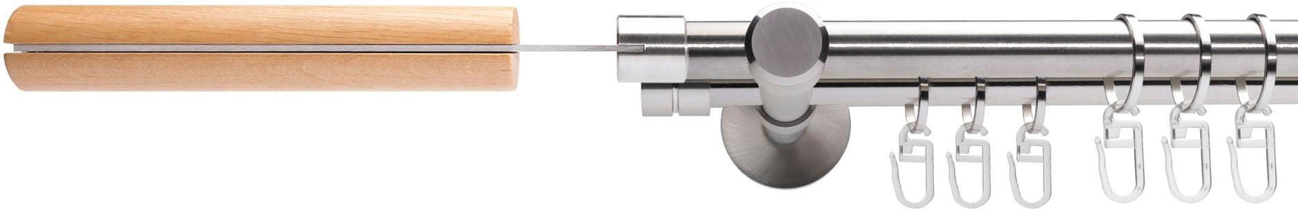 Liedeco Gardinenstange "Stil Kolding" Ø 16 mm 2 läufig-läufig Fixmaß 2-läuf günstig online kaufen