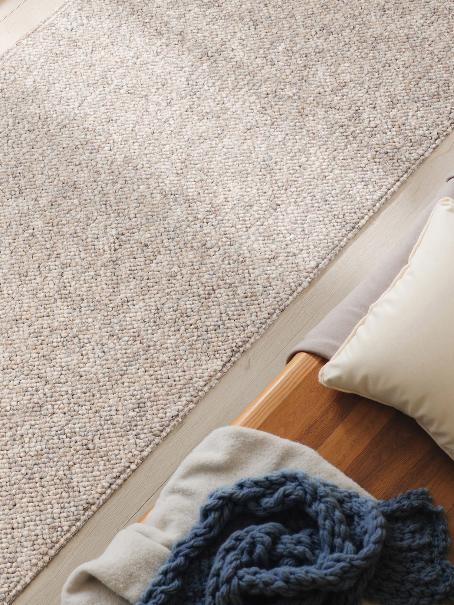 ELLE DECORATION Teppich »Rocco«, rechteckig, 10 mm Höhe, Läufer, waschbar, Wohnzimmer, Esszimmer, Woll-Optik
