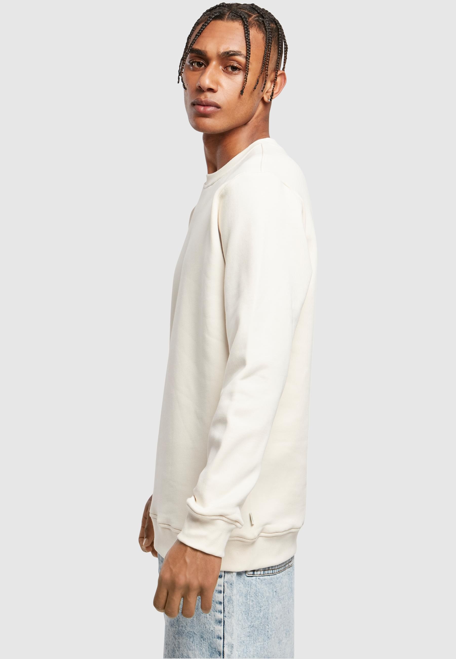 URBAN CLASSICS Rundhalspullover »Urban Classics Herren Organic Basic Crew«, (1 tlg.)
