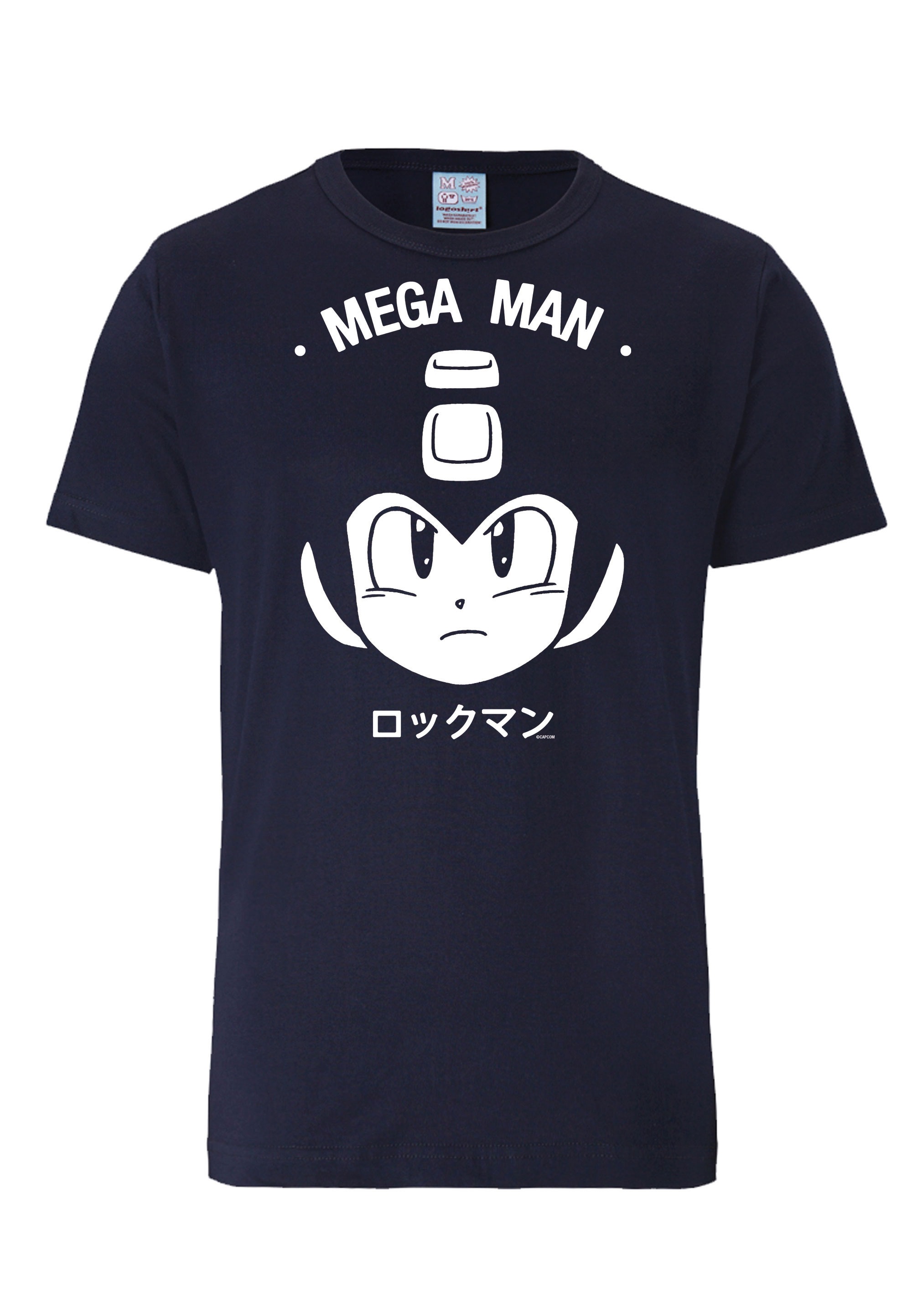 LOGOSHIRT T-Shirt »Mega Man - Gesicht«, mit lizenziertem Print