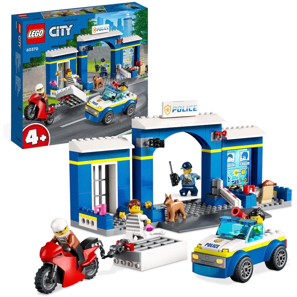 LEGO® Konstruktionsspielsteine »Ausbruch aus der Polizeistation (60370), LEGO® City«, (172 St.), Made in Europe