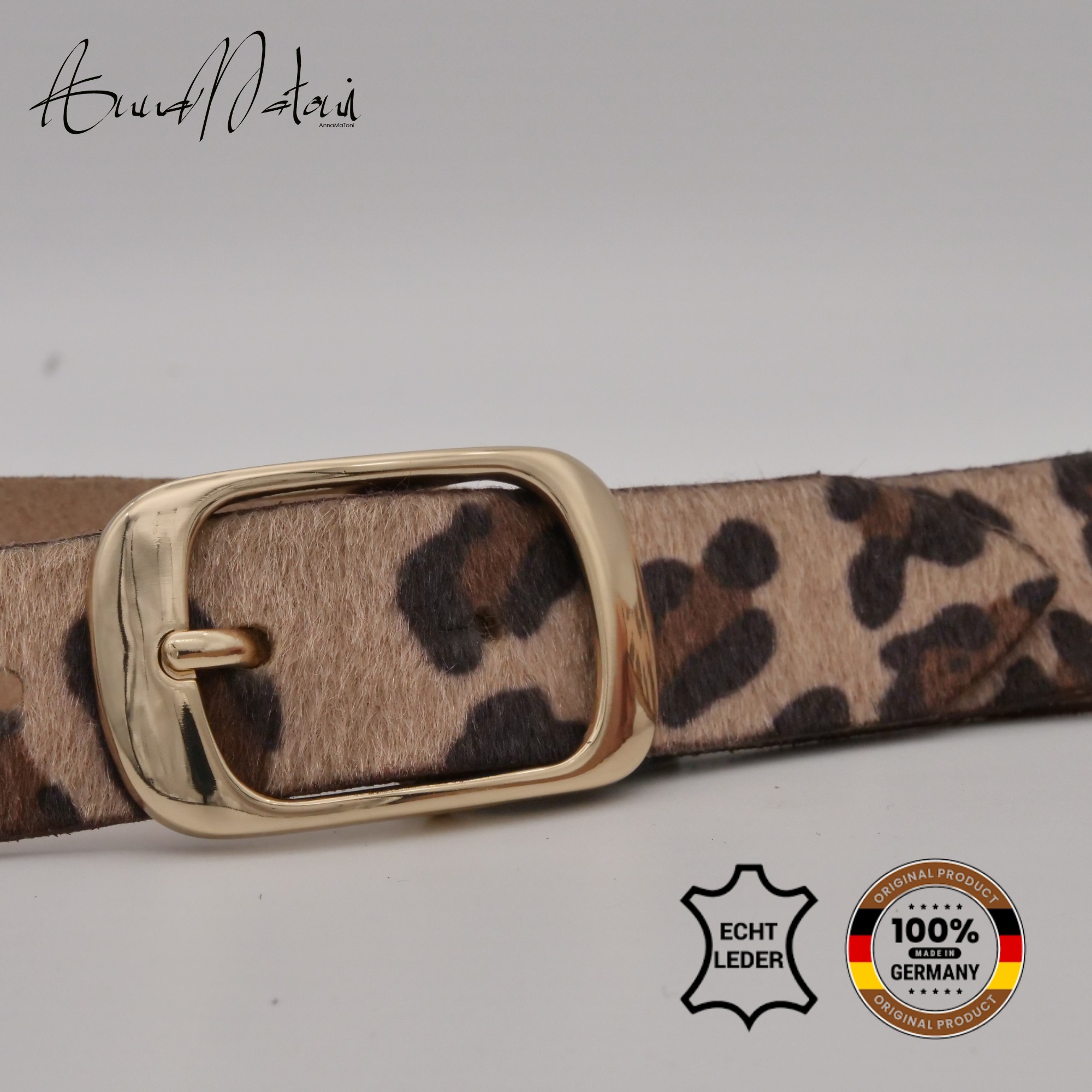AnnaMatoni Ledergürtel "AnnaMatoni Damen Ledergürtel in hochwertigem Kunstf günstig online kaufen