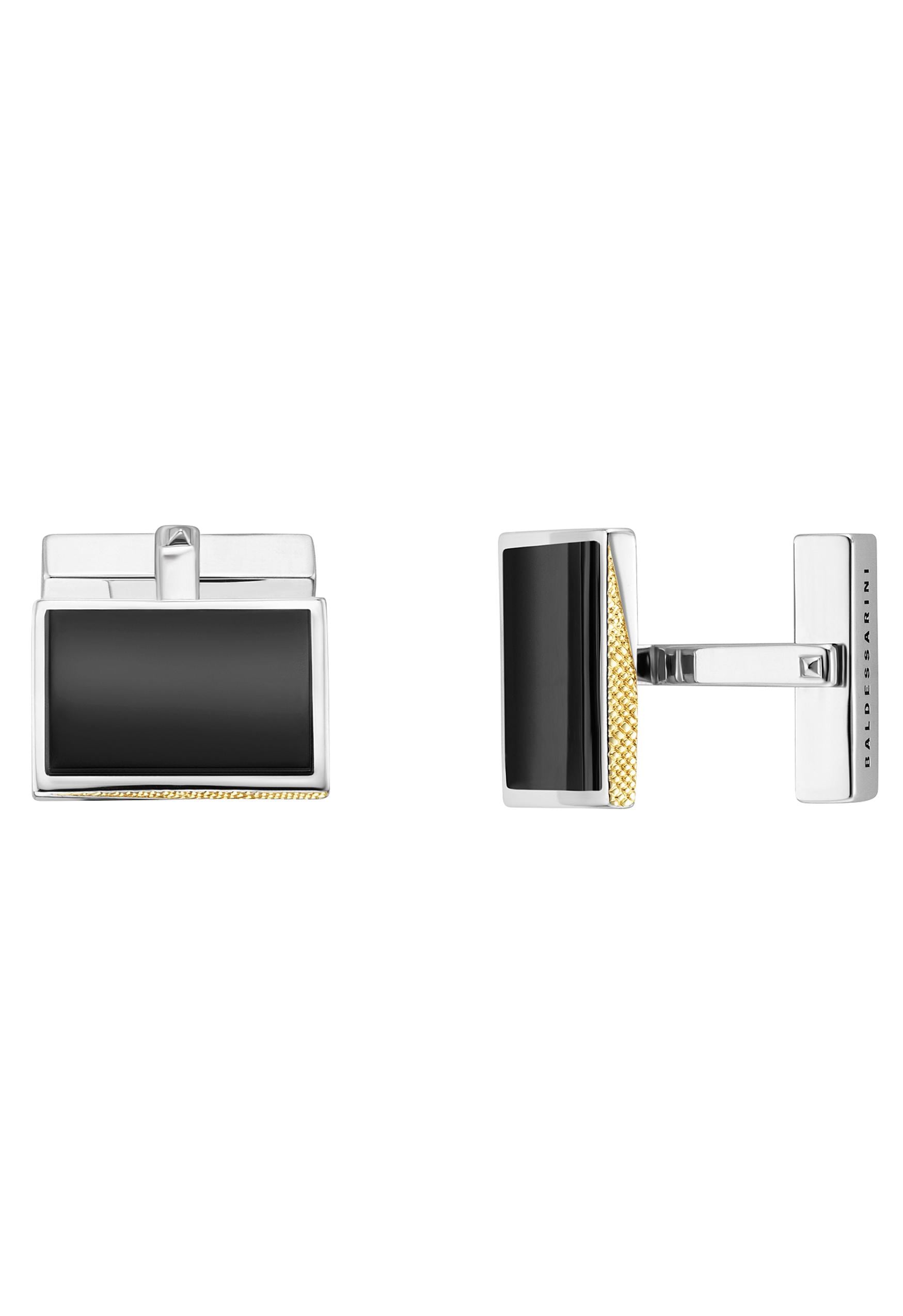 BALDESSARINI Manschettenknöpfe »Schmuck Geschenk, Cufflink Silber 925«, mit Onyx