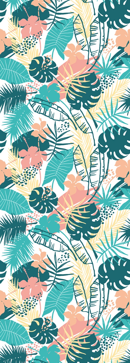 queence Vinyltapete »Islay«, bedruckt-Motiv-botanisch-floral-gemustert ...