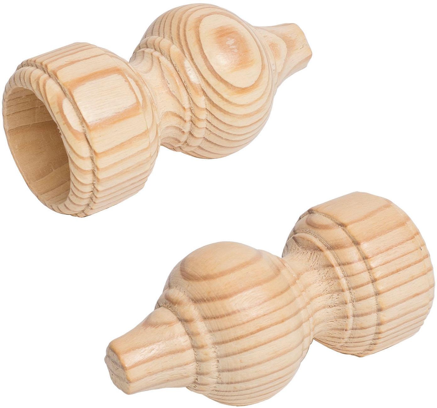 Liedeco Gardinenstangen-Endstück für Gardinenstange Ø 28 mm günstig online kaufen