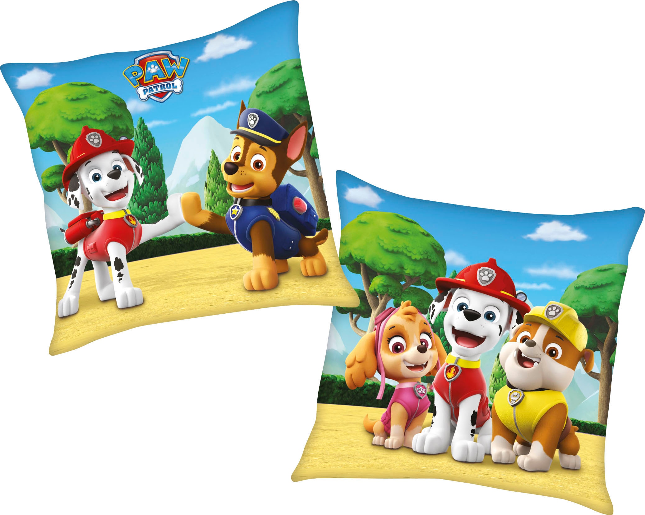 PAW PATROL Dekokissen "Paw Patrol" Wendekissen mit tollem Paw Patrol Motiv günstig online kaufen