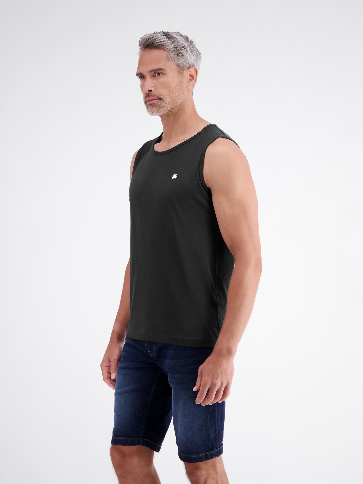 LERROS Muskelshirt »Sportliches Tanktop aus Baumwolle mit Rundhalskragen«