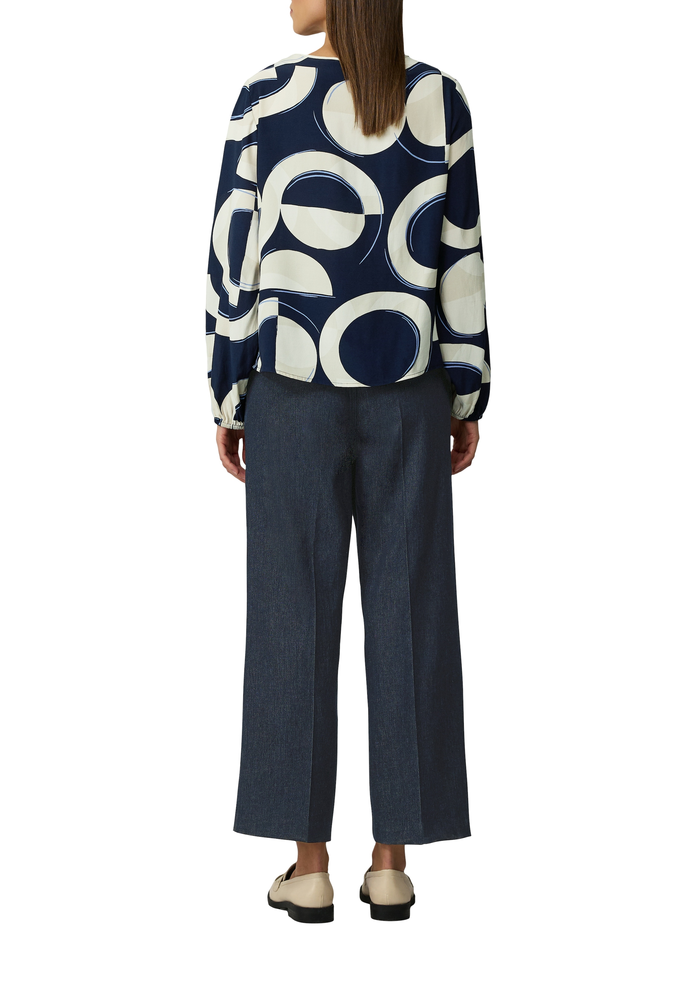 s.Oliver BLACK LABEL Langarmbluse, mit All-Over Print