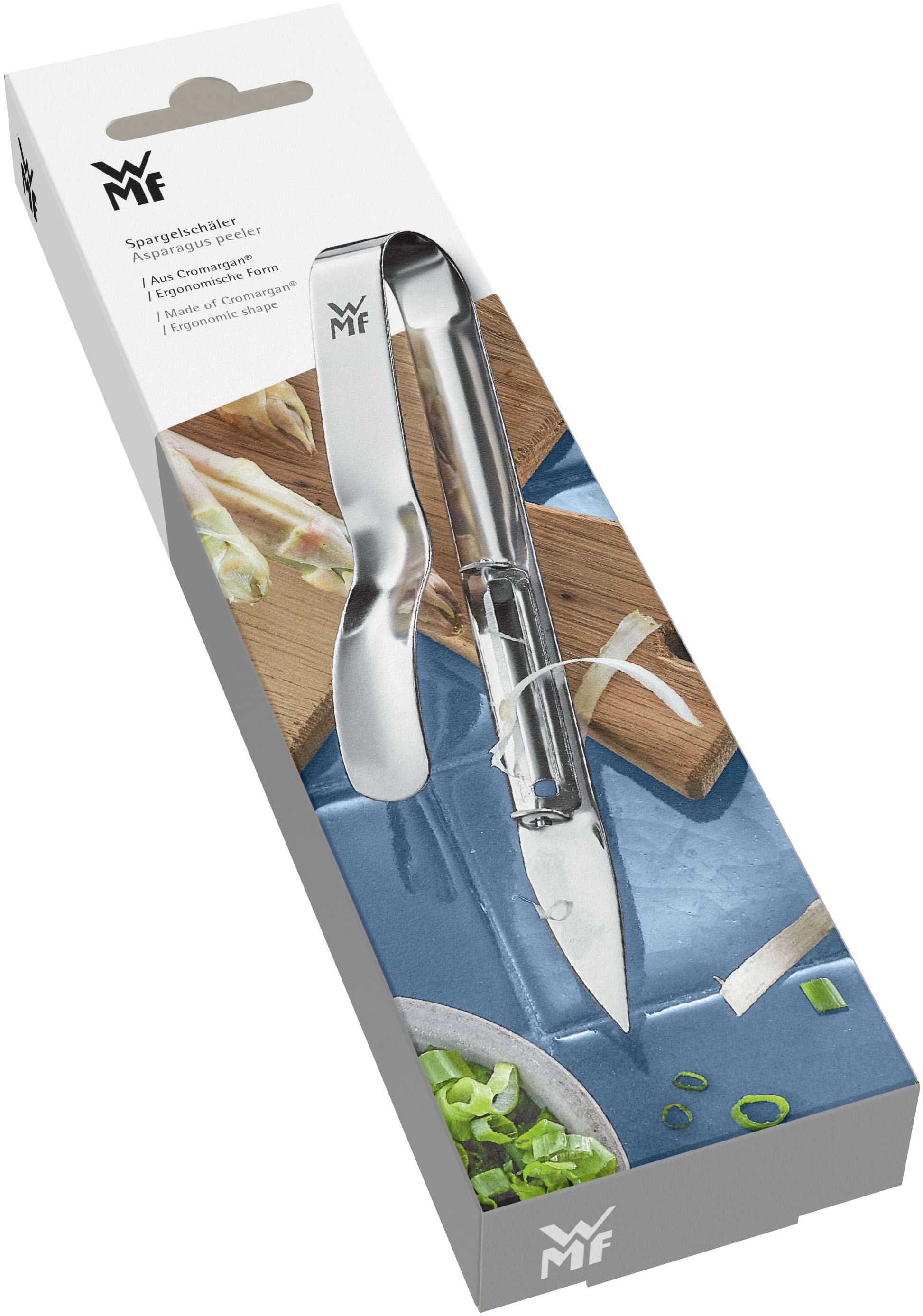 WMF Sparschäler »Gourmet«, (1 tlg.), bewegliche Klinge, scharfe Klingenspitze, Cromargan Edelstahl rostfrei