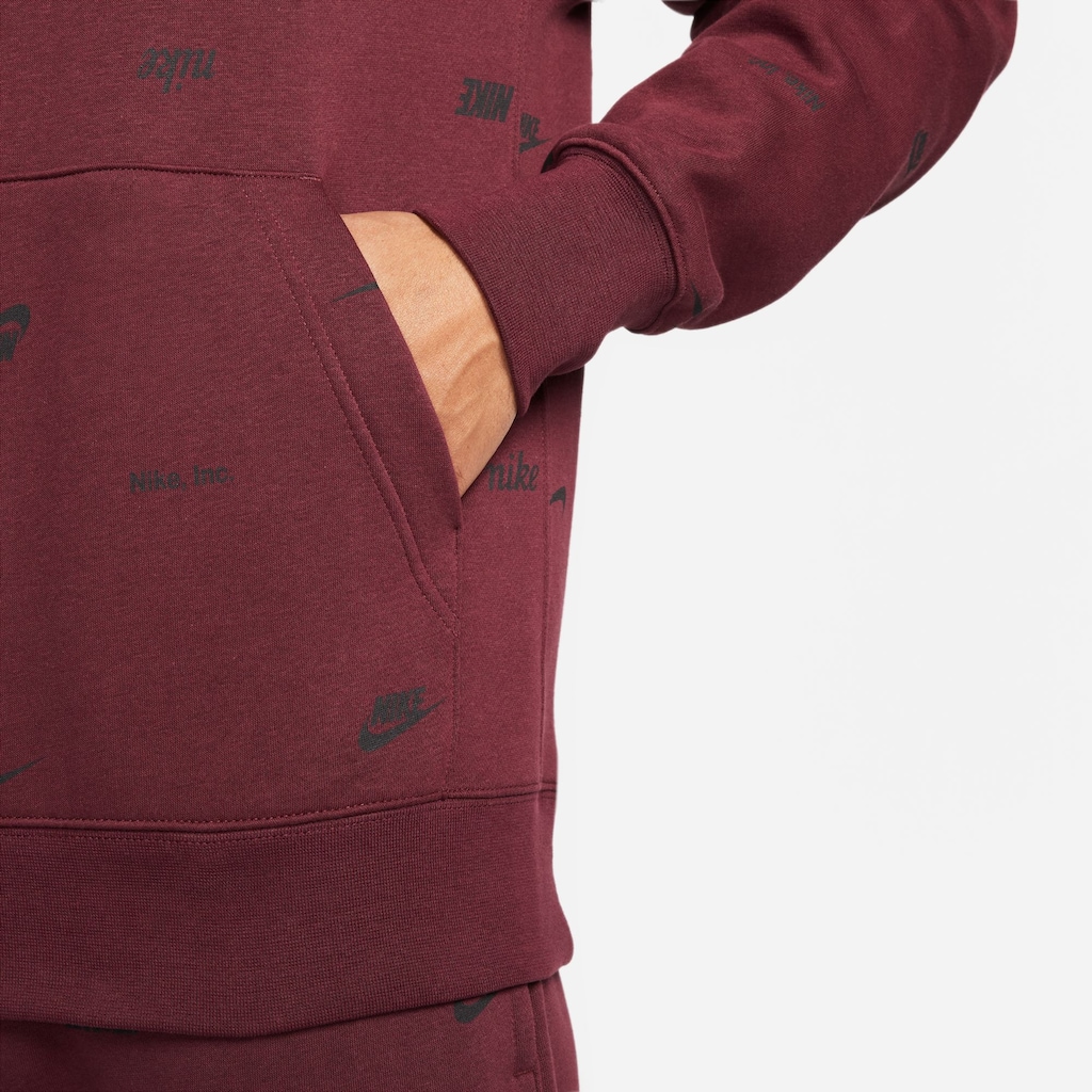 Nike Sportswear Kapuzensweatshirt »CLUB FLEECE+ MEN'S ALLOVER PRINT PULLOVER HOODIE«