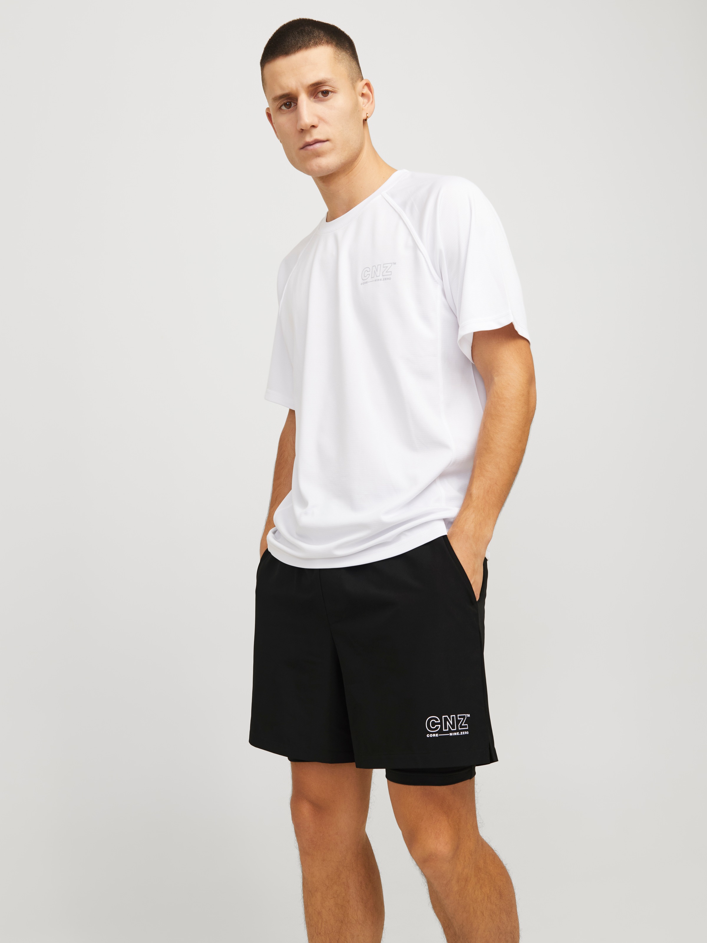 Jack & Jones Trainingsshorts »JCOCNZ SHORTS WITH INNER TIGHTS NOOS«
