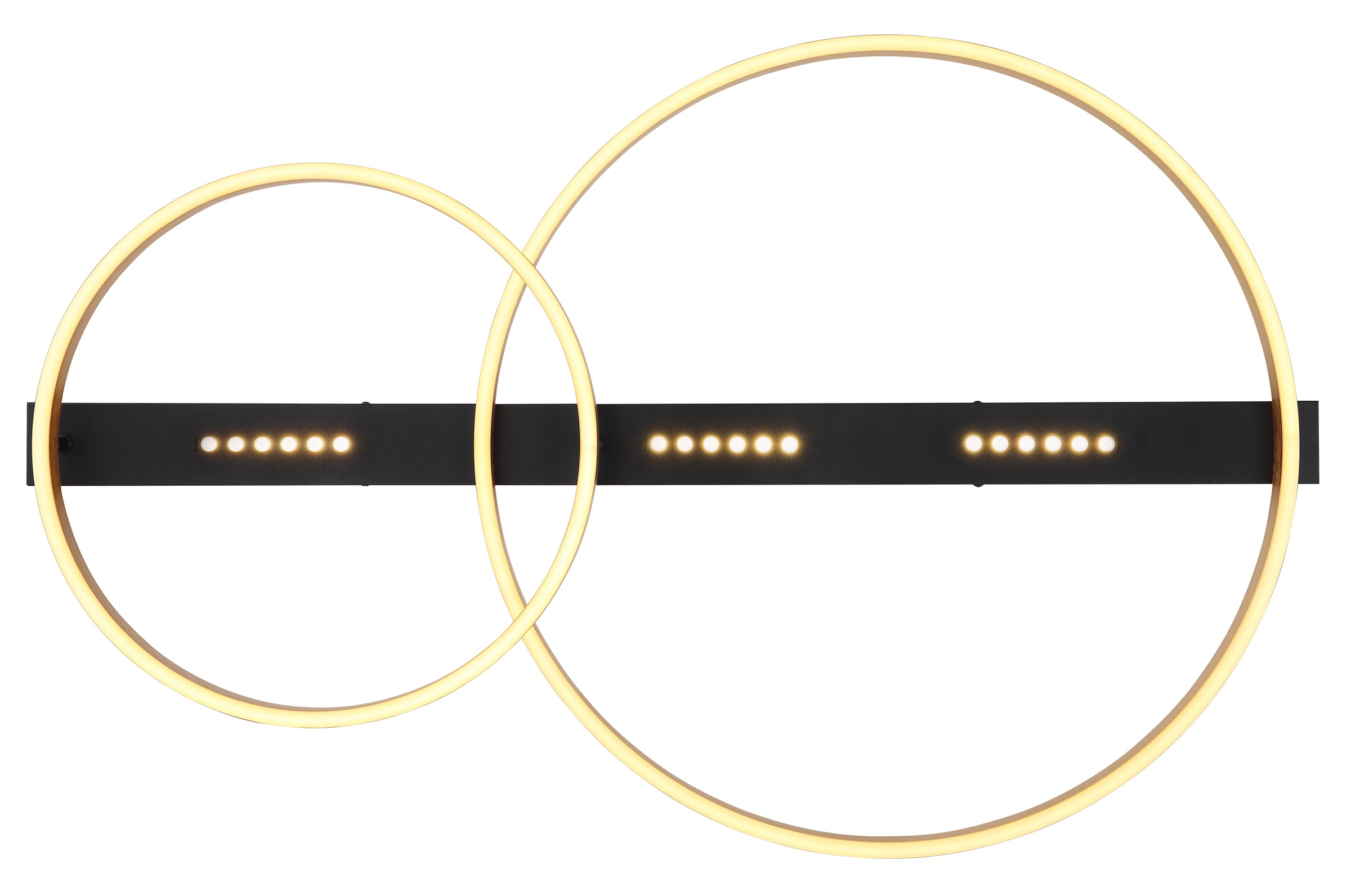 GLOBO LIGHTING LED Deckenleuchte »LUFFY«, Leuchtmittel LED-Modul | LED fest integriert, Deckenlampe/LxBxH: 930x585x102mm/Wohnzimmer/Schlafzimmer/modern