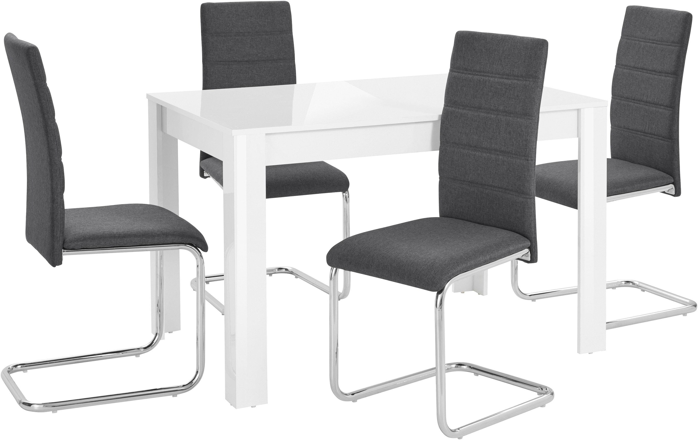 INOSIGN Essgruppe Set, 5 Stk. tlg. Hochglanz, 2 Breiten günstig online kaufen