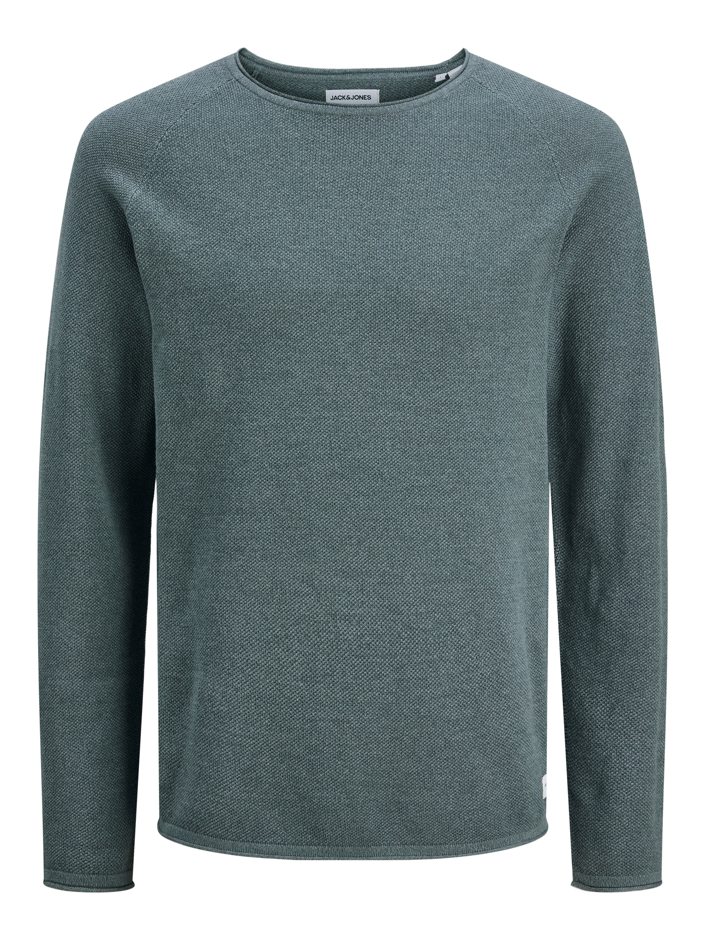 Jack & Jones Rundhalspullover »JJEHILL KNIT CREW NECK NOOS«, aus Strukturstrick