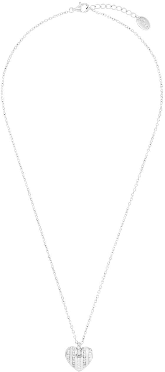 s.Oliver Kette mit Anhänger »Herz, 2038765«, mit Zirkonia (synth.)