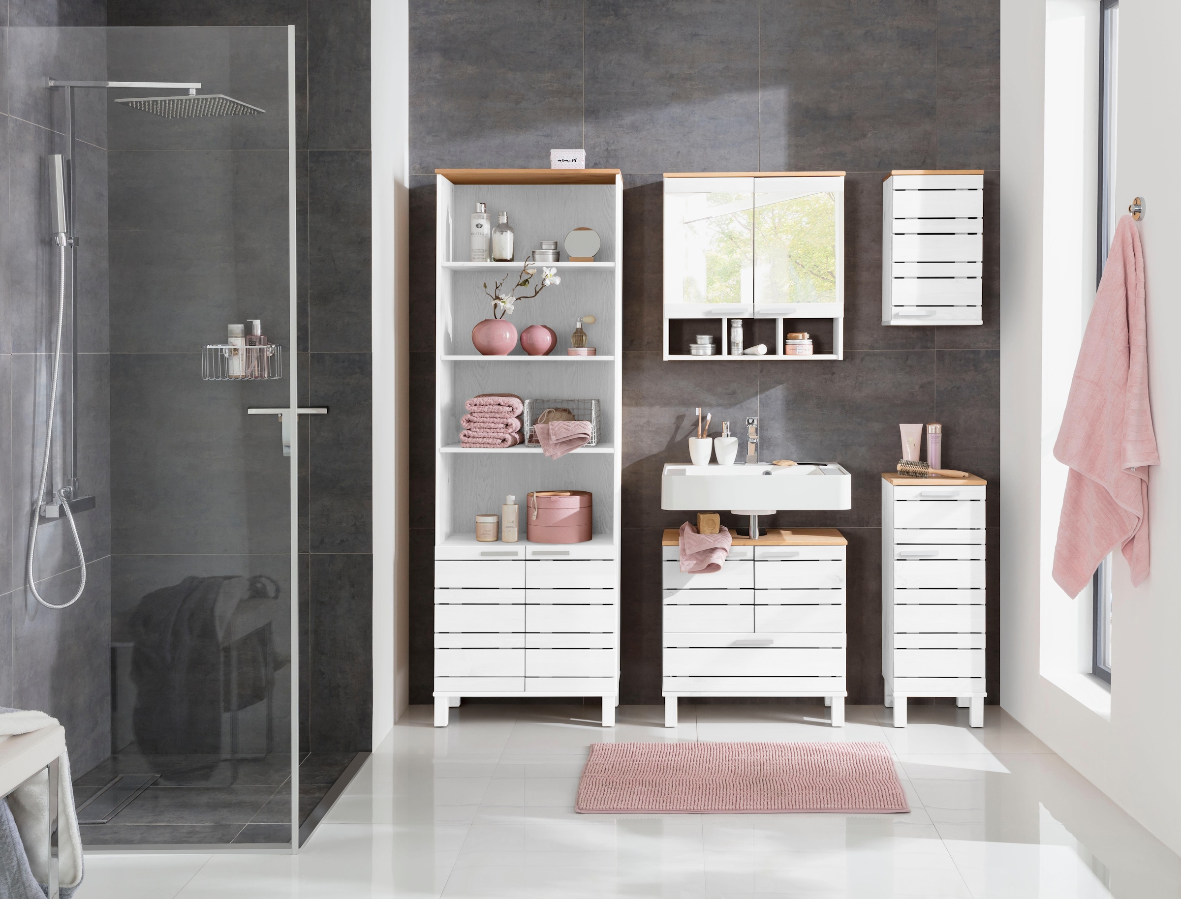 Home affaire Unterschrank »JOSIE«, Breite 30,5 cm, aus Massivholz, verstellbarer Einlegeboden