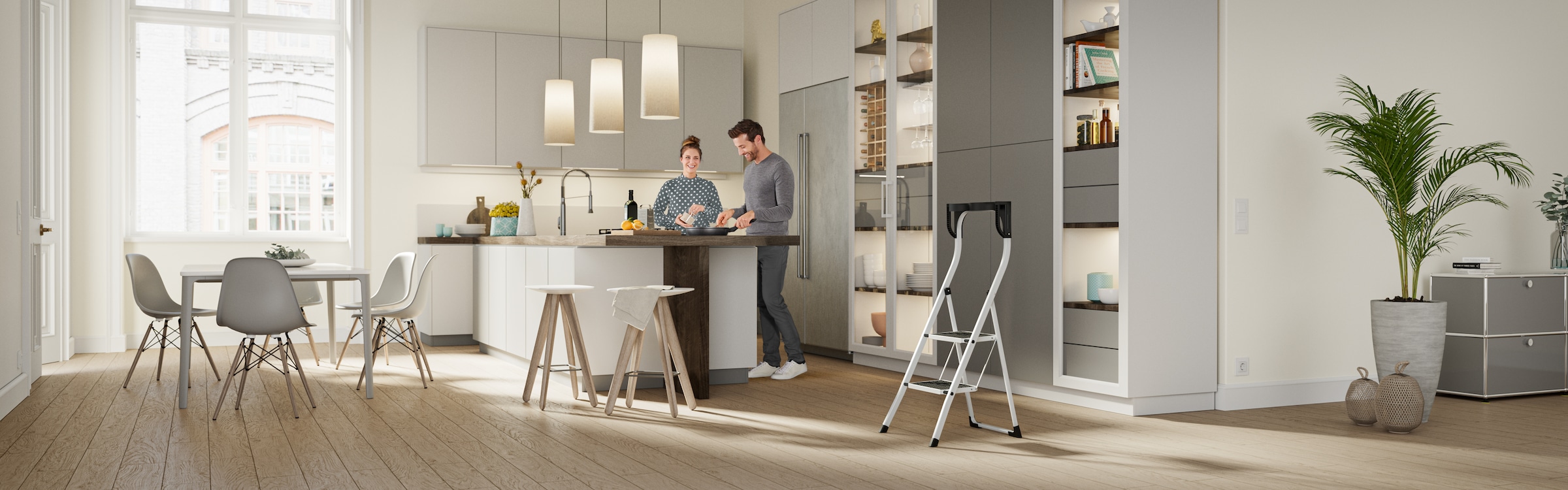 Hailo Trittleiter "ComfortLine" 1 tlg. belastbar bis 150 kg günstig online kaufen