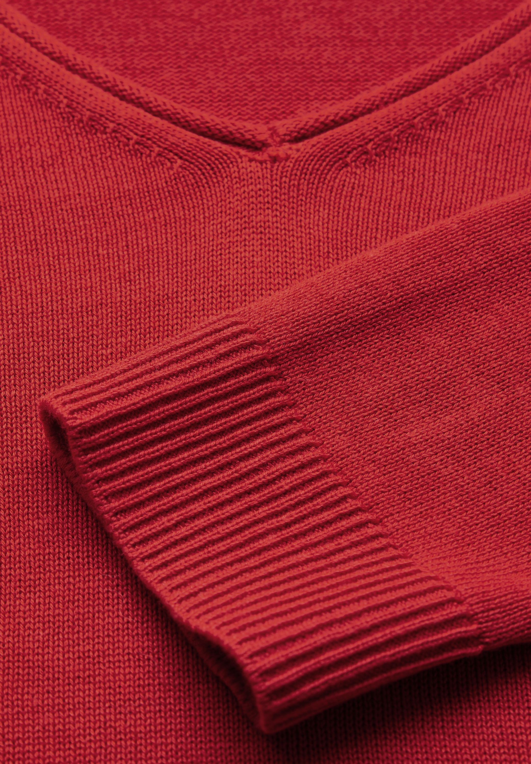 STREET ONE Strickpullover, mit V-Ausschnitt
