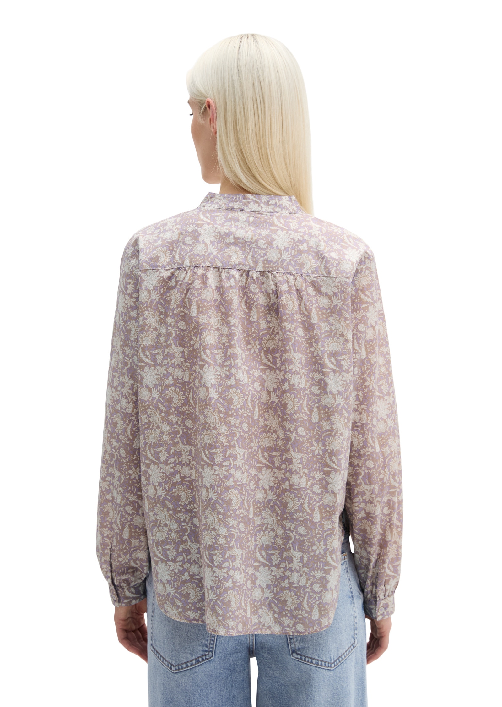 Marc O'Polo Langarmbluse »aus bedrucktem Baumwoll-Voile«