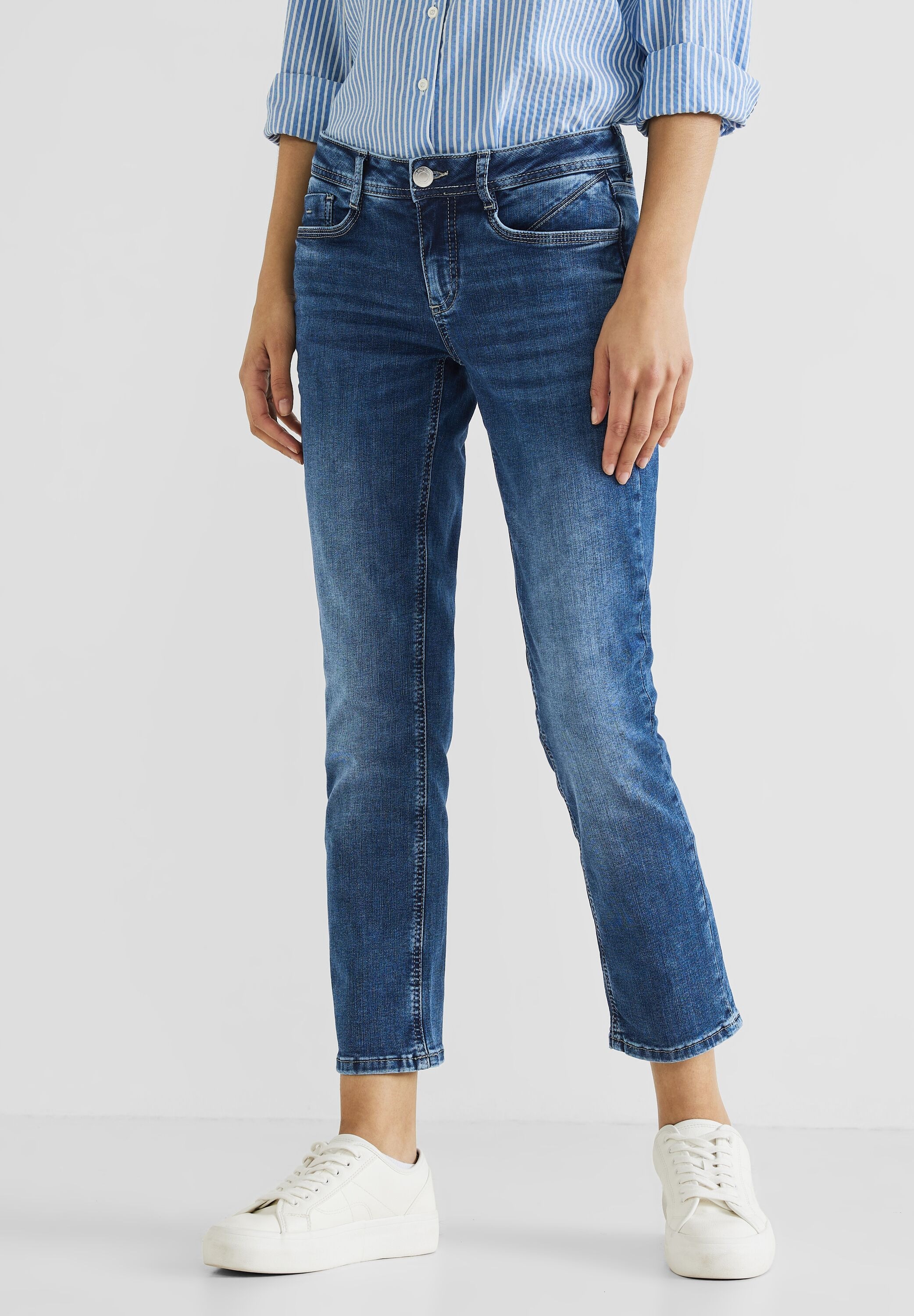 STREET ONE Slim-fit-Jeans, 5-Pocket-Style