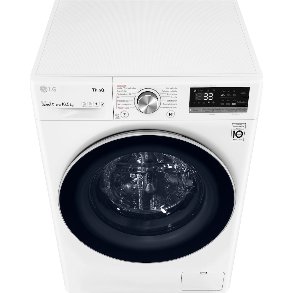 LG Waschmaschine »F4WV710P1«, Serie 7, F4WV710P1E, 10,5 kg, 1400 U/min