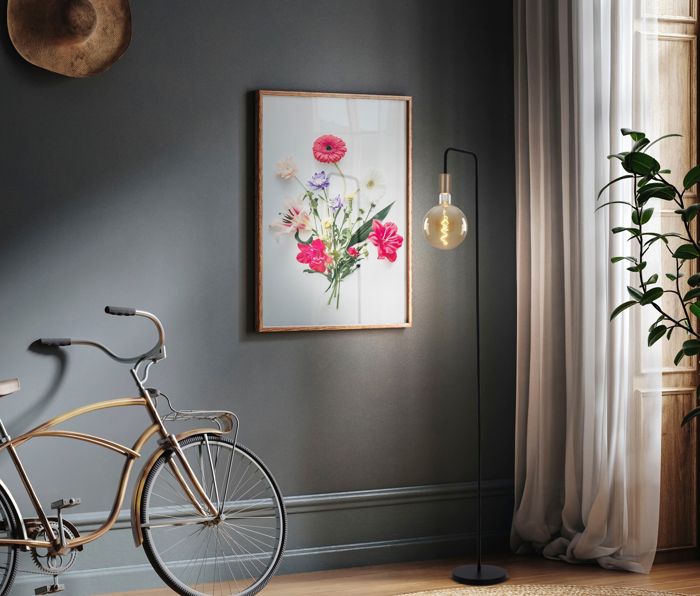 näve LED-Leuchtmittel »Dilly Max«, E27, 1 St., Filament warmweiß LED E27/5W dimmbar 2200K 280lm D: 20cm H: 30cm