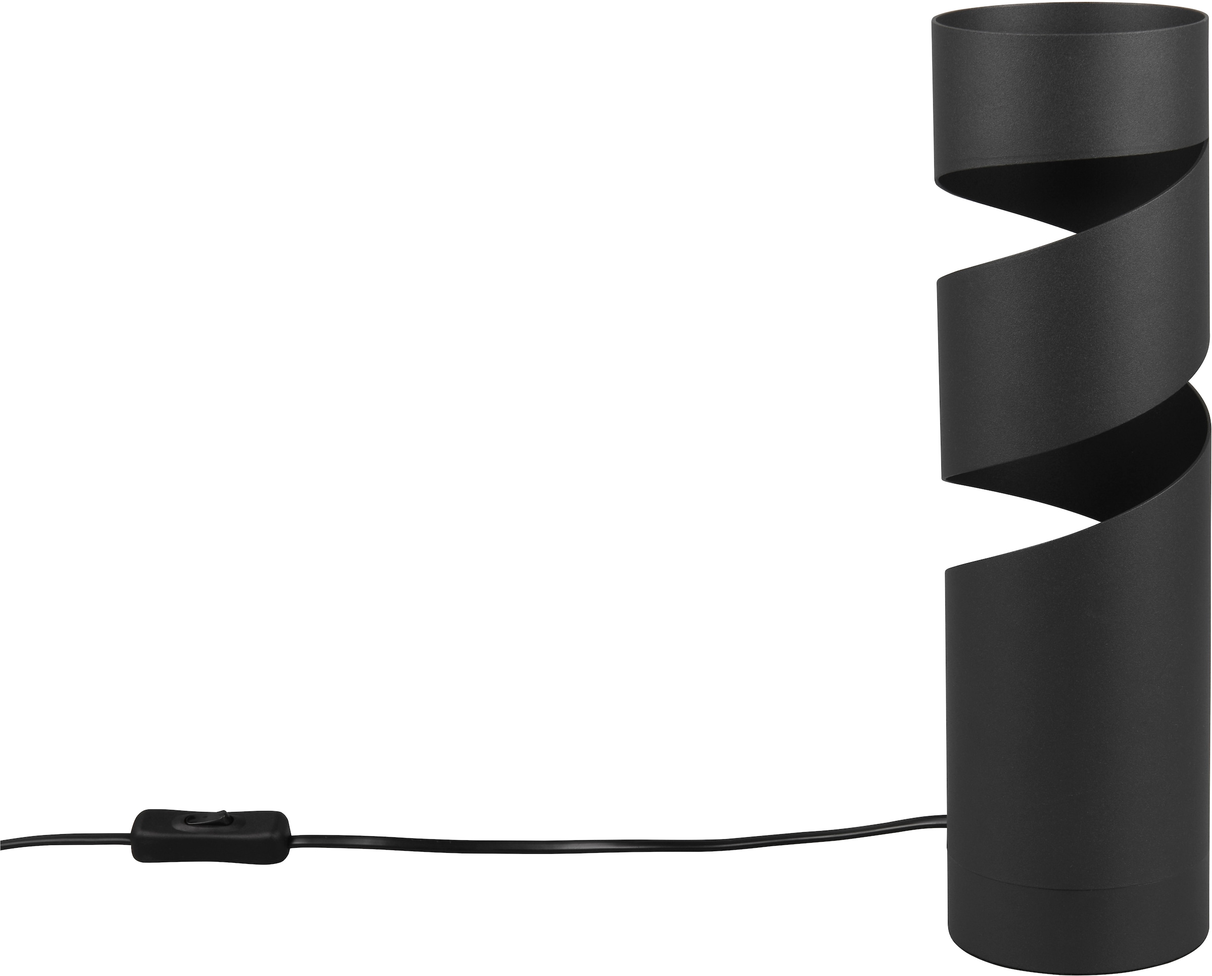 TRIO Leuchten Tischleuchte »STREAM, spiralförmige Tischlampe Metall exkl GU10 max 10W« GU10 1 Stk. warmweiß - kaltweiß Höhe 35cm Ø 10cm, moderne Tischleuchte Nachttischlampe