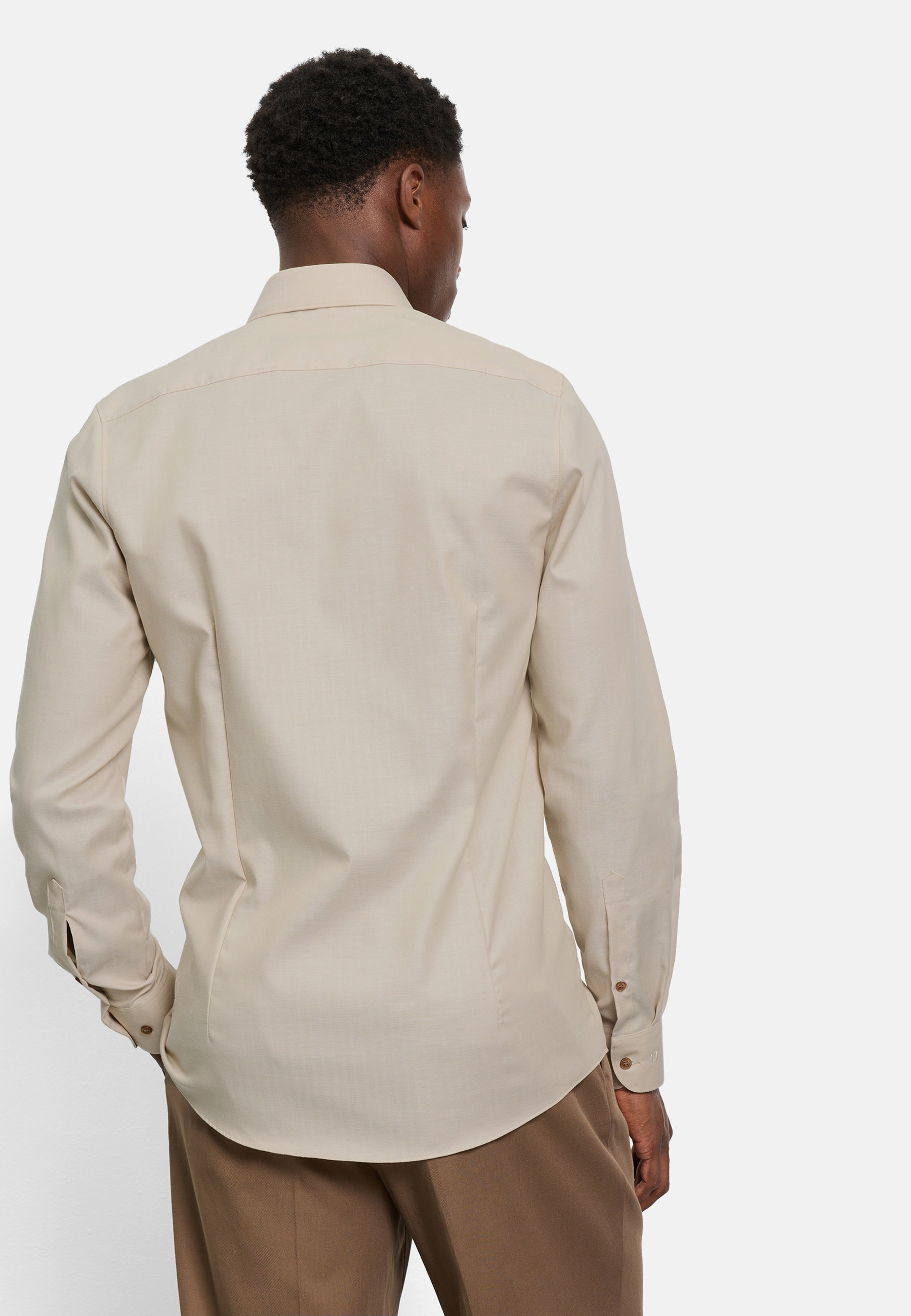 OLYMP Level Five New York Kent Dress Shirt Brown 43 3
