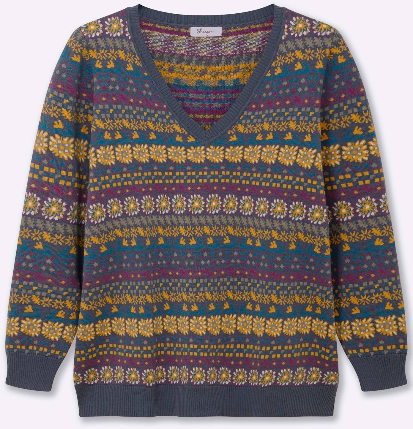 Thumbnail - Sheego Jacquardpullover "Pullover"