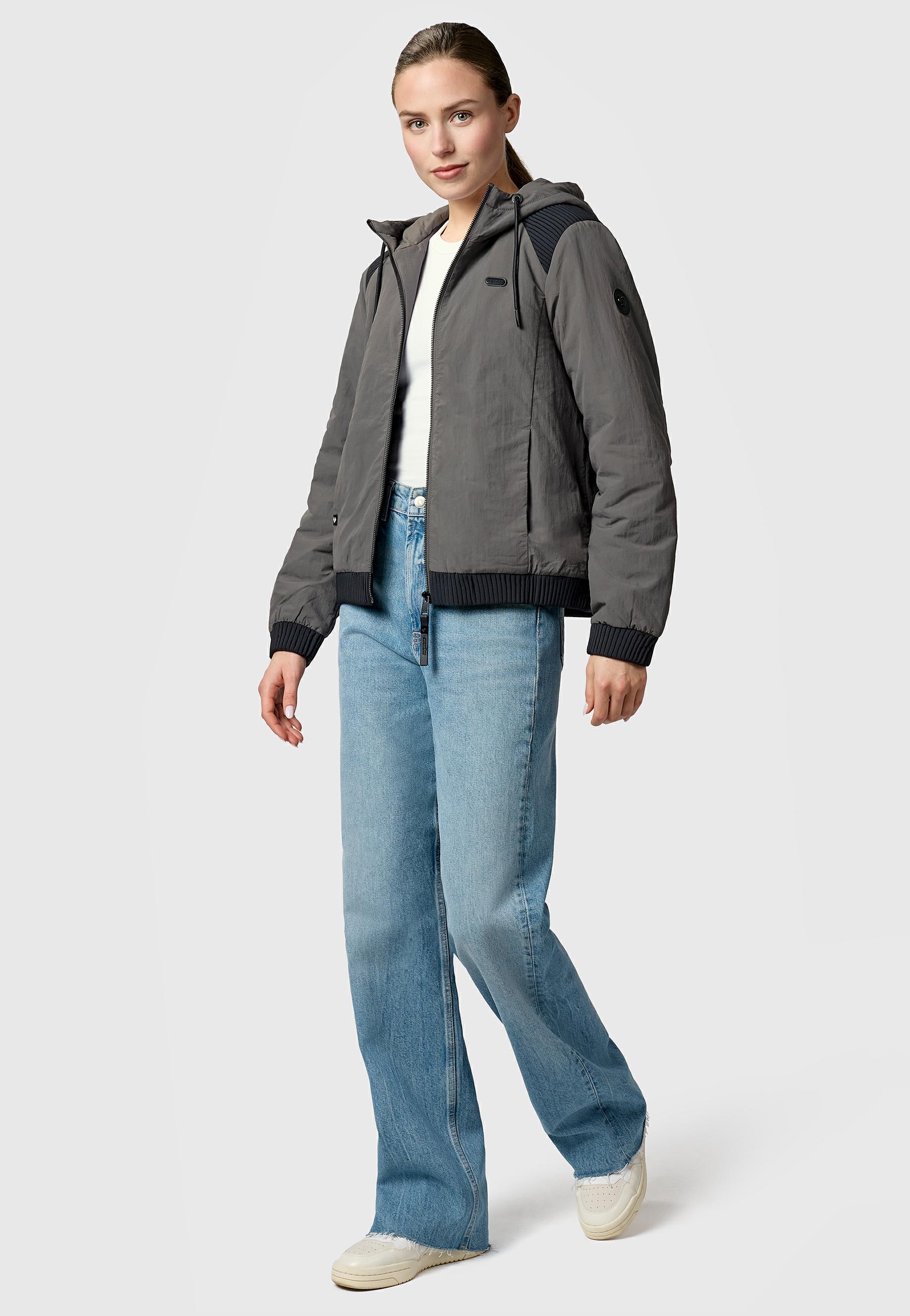 Ragwear Bomberjacke »Chinta Warm YOUMODO« mit Kapuze Warme Übergangsjacke mit elastischen Bündchen