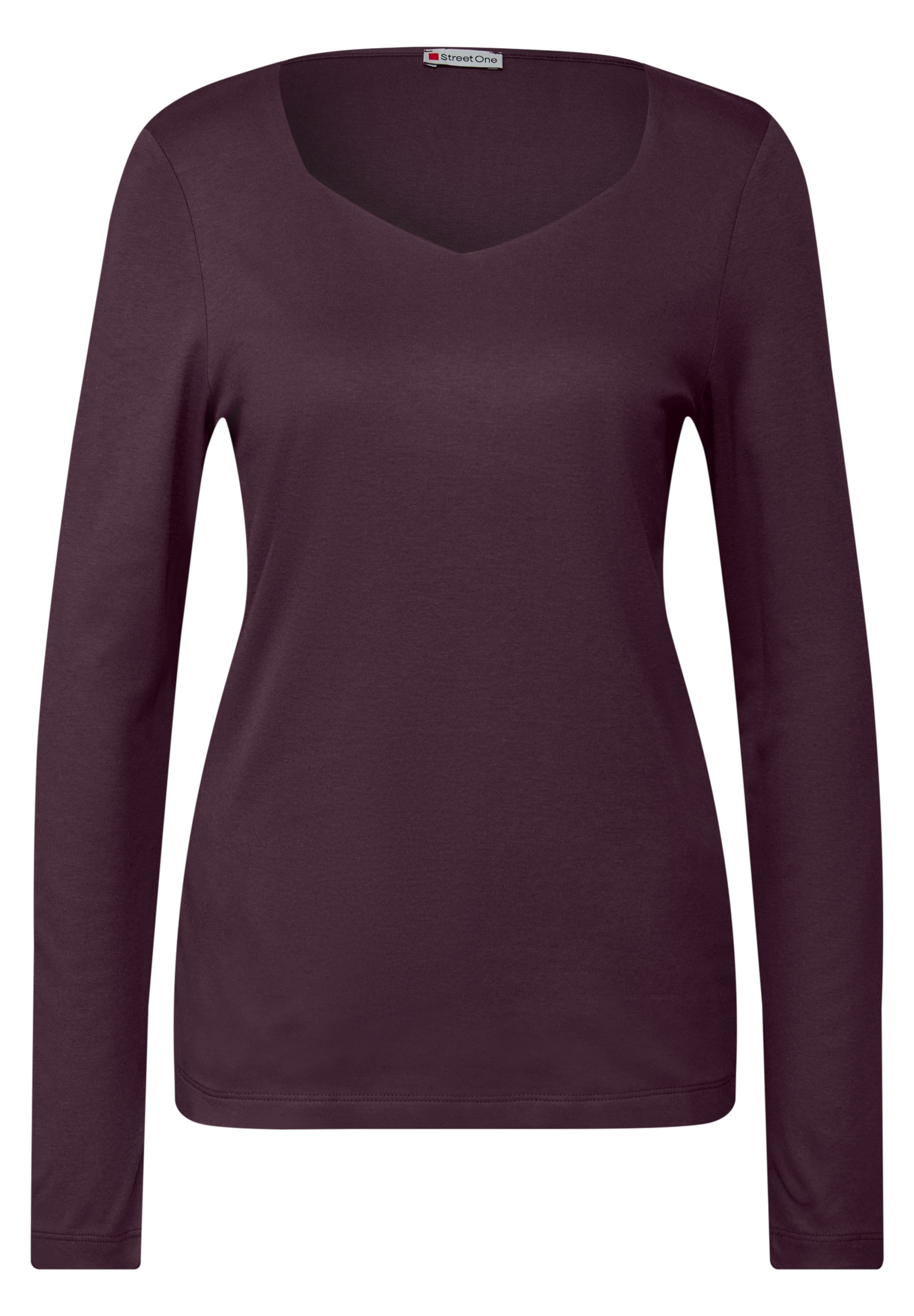 STREET ONE Langarmshirt, im soften Baumwoll-Mix