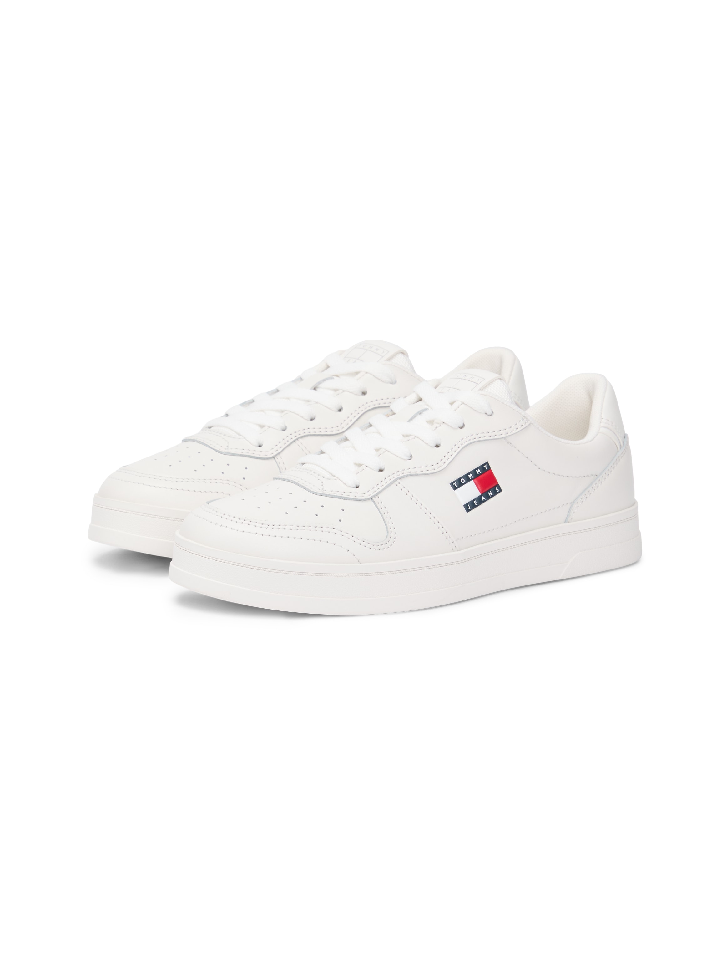 Tommy Jeans Plateausneaker "THE GREENWICH", Schnürschuh, Halbschuh, Freizeitschuh mit Ziernähten