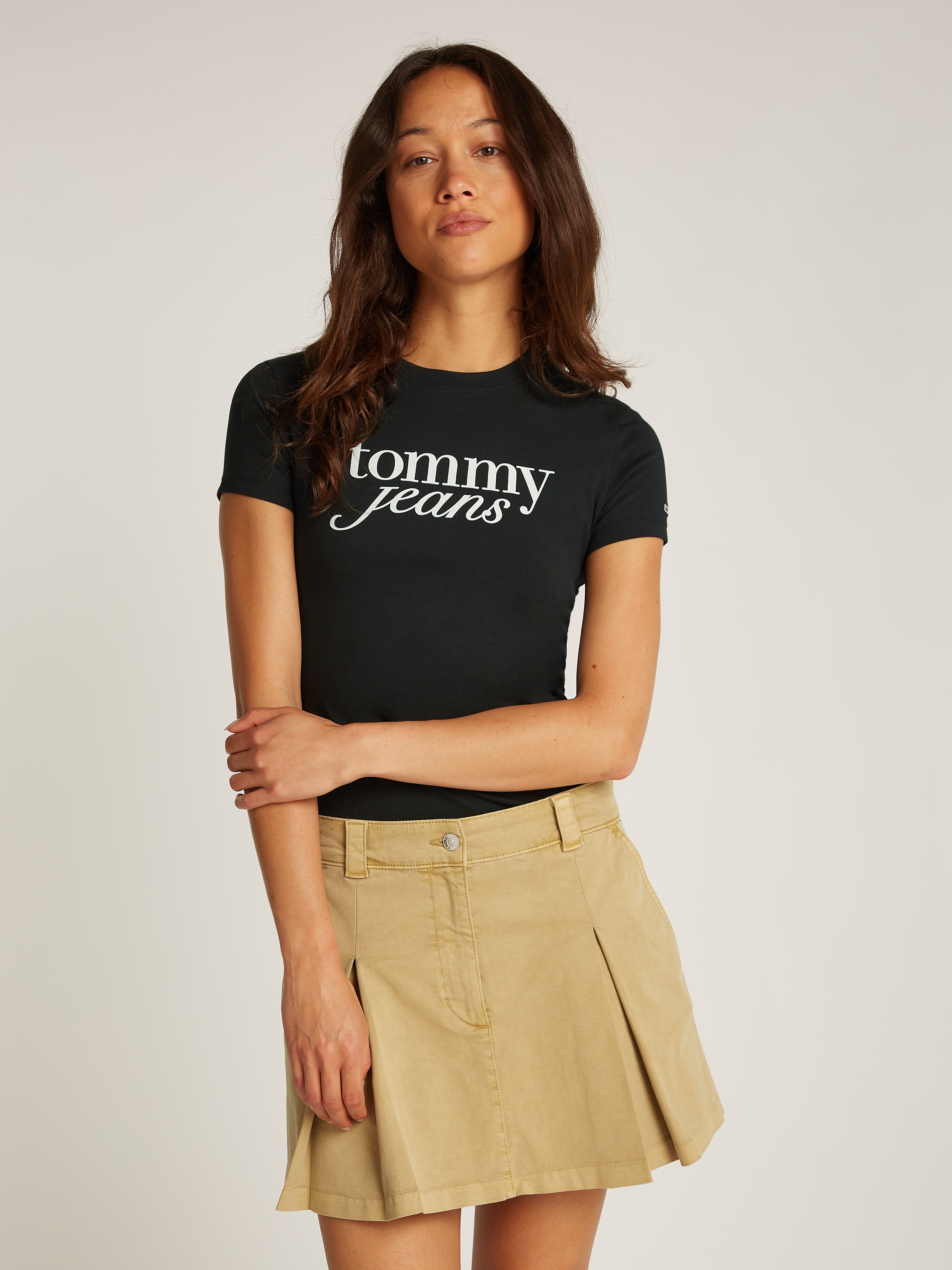 Tommy Jeans Curve Rundhalsshirt "Shirt TJW SLIM ESSENTIAL", in Großen Größe günstig online kaufen