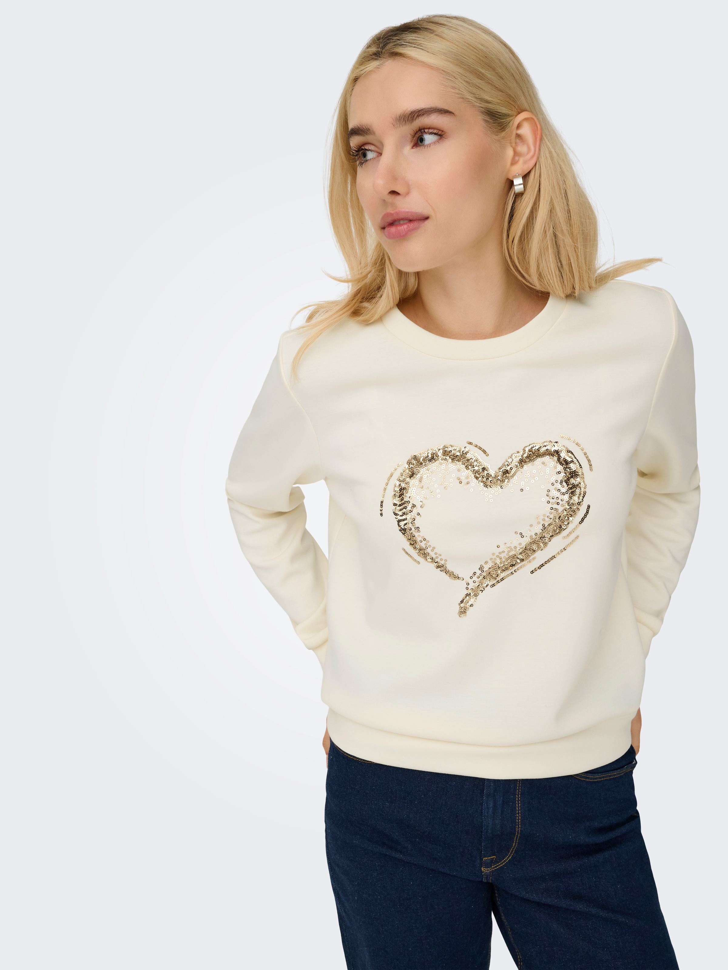 ONLY Sweatshirt "ONLMARCY L/S O-NECK BOX UB CC SWT" günstig online kaufen