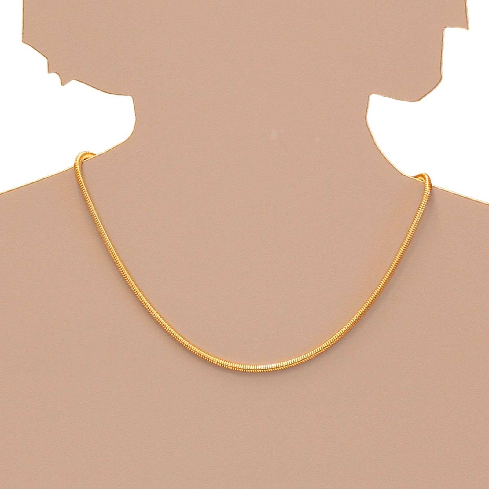 Ostsee-Schmuck Snake Chain Necklace Gold 42cm 2