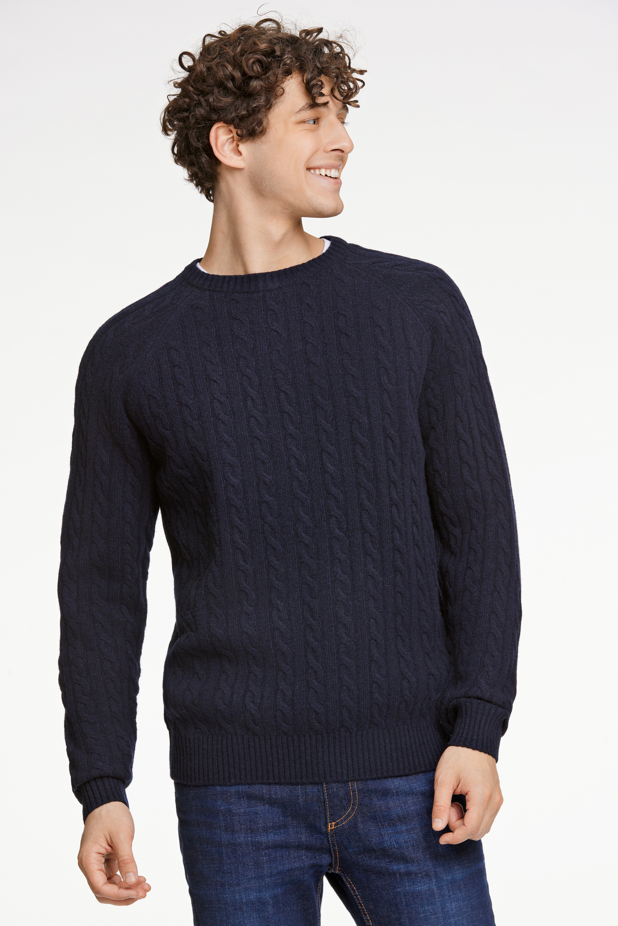 LINDBERGH Strickpullover, mit Zopfmuster und aus Wolle günstig online kaufen