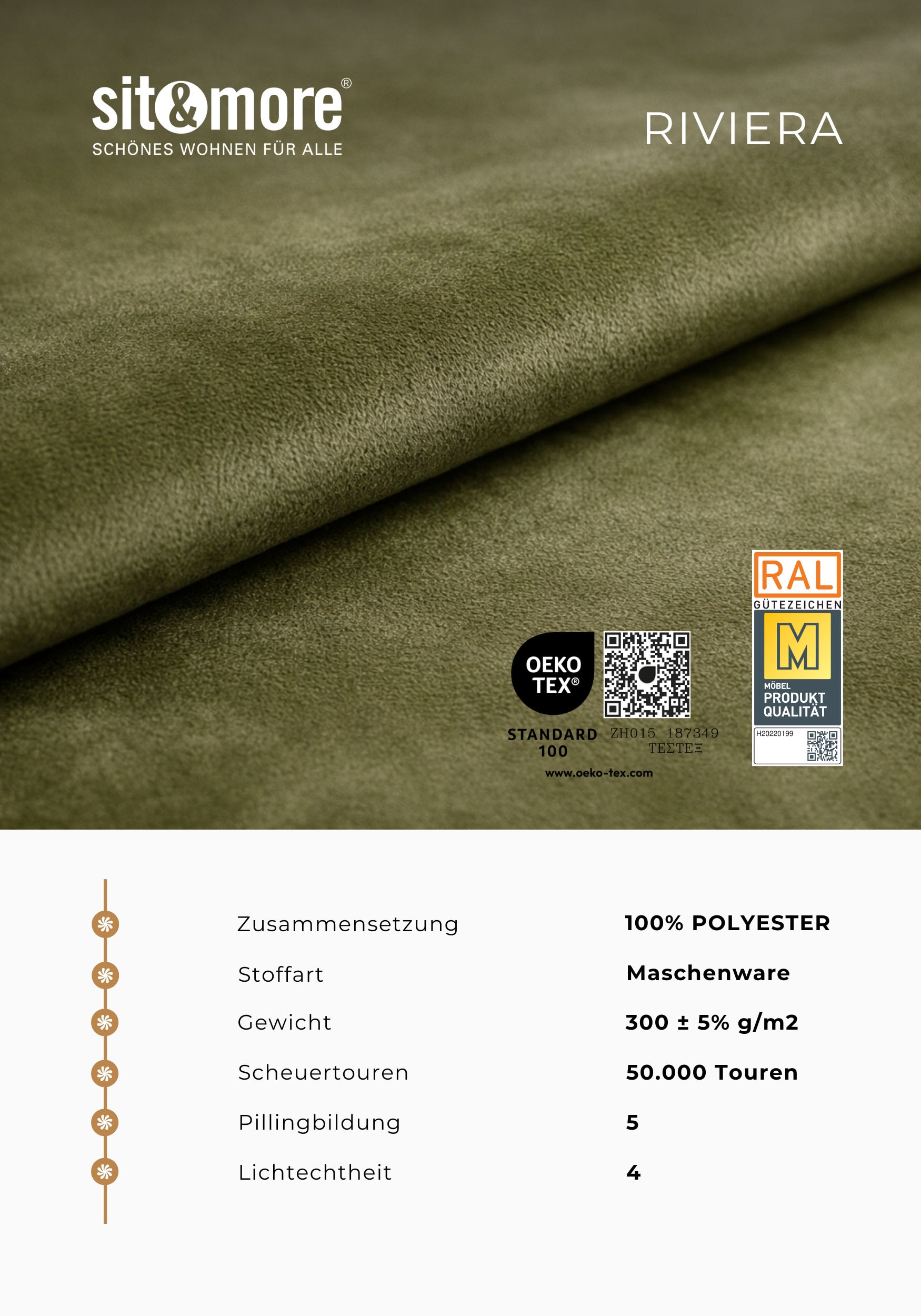 OTTO home Polsterhocker »Costello, B: 133 cm« individuell zu kombinieren, Federkern