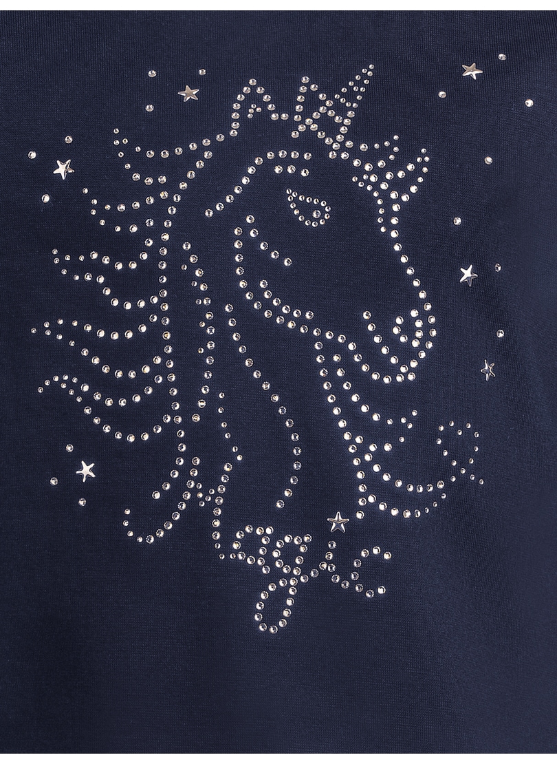 Trigema Longsleeve »TRIGEMA Langarmshirt mit Glitzer-Einhorn«, (1 tlg.)