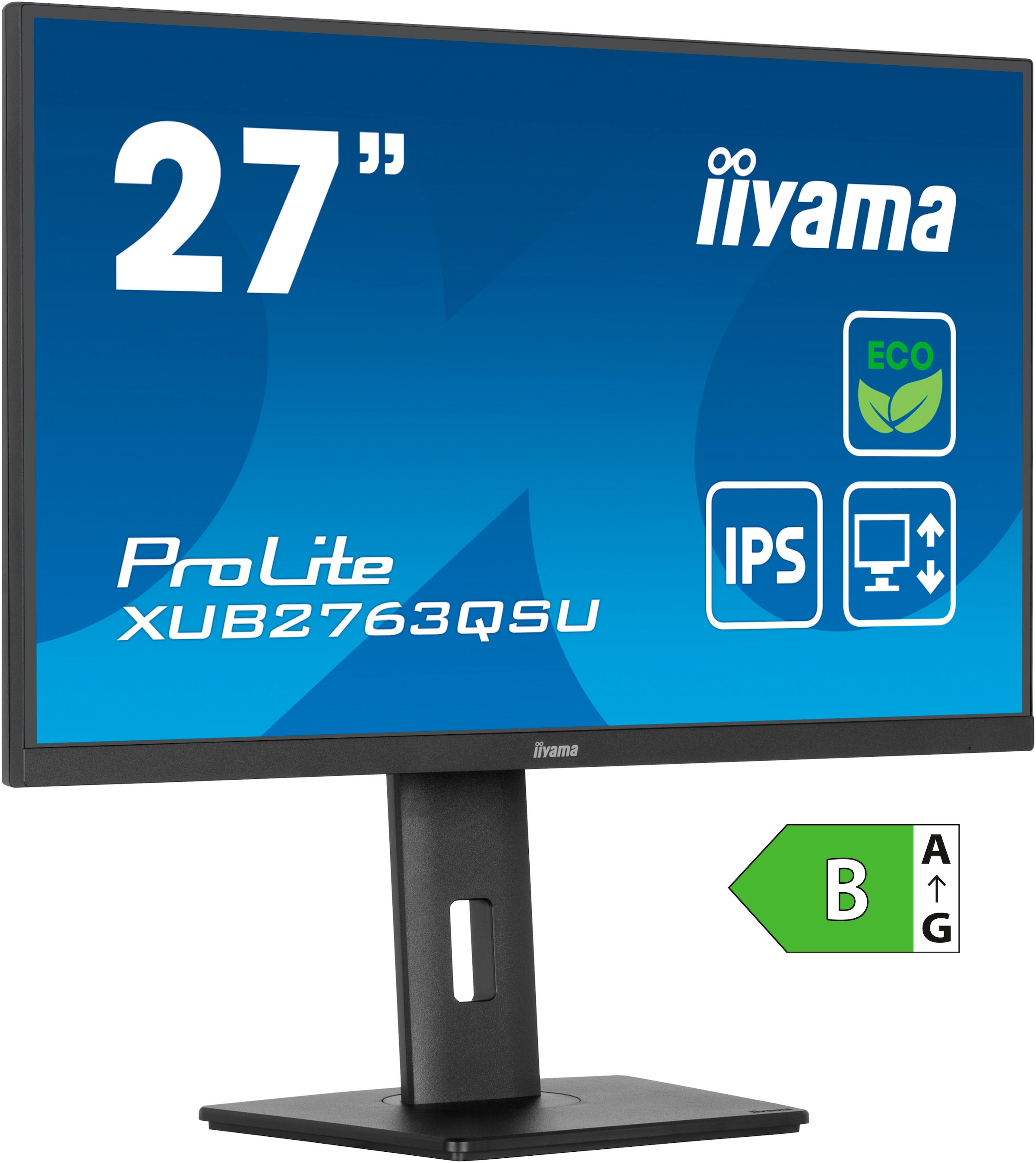 Iiyama LED-Monitor »XUB2763QSU-B1«, 69 cm/27 Zoll, 2560 x 1440 px, QHD, 2 ms Reaktionszeit, 100 Hz