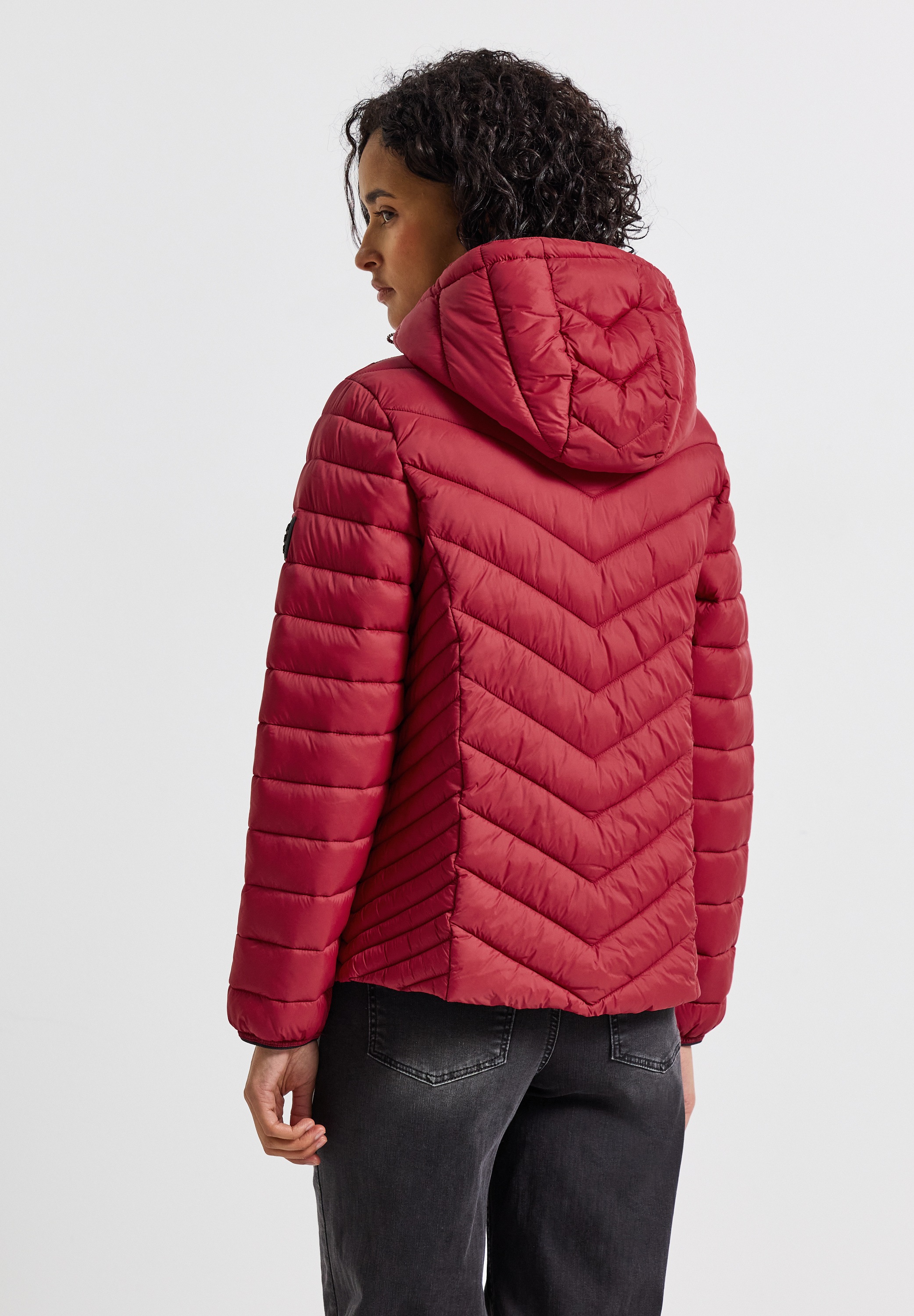 STREET ONE Steppjacke, mit Kapuze, mit Kapuze mit Gummizug