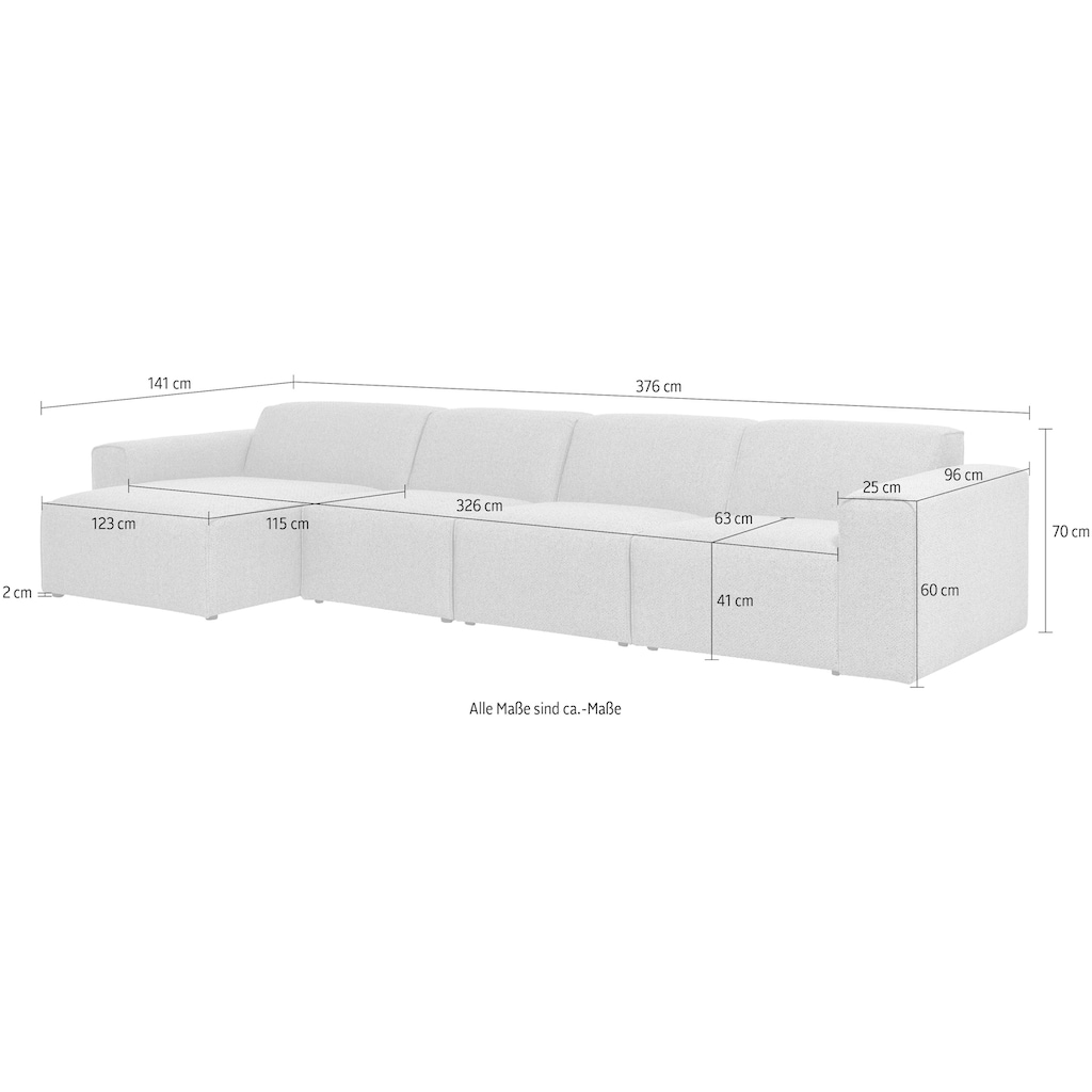 andas Ecksofa »Kalix, L-Form,«